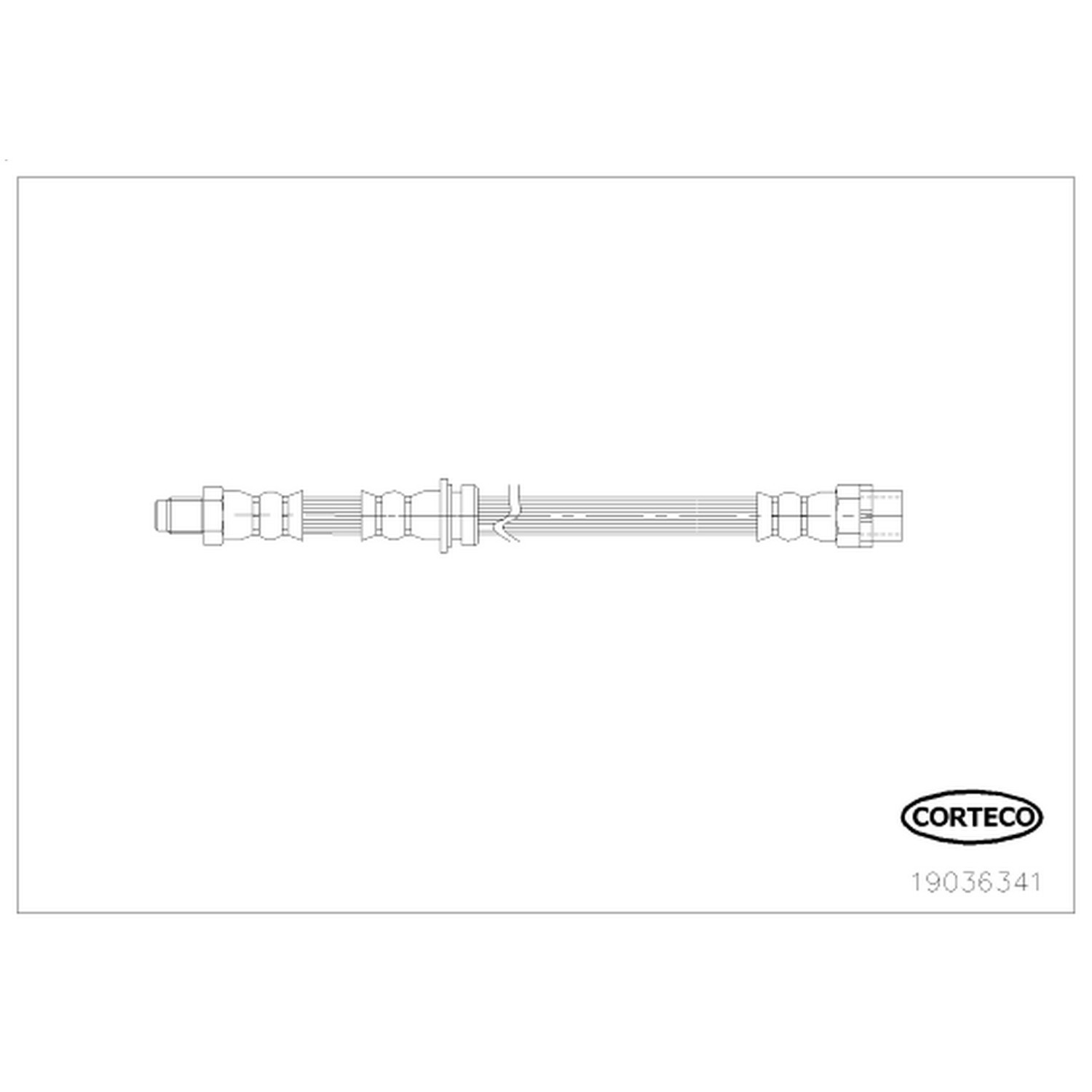 AM Brake Line SKU CFW19036341 OEM 34306776293-34306788437-343068