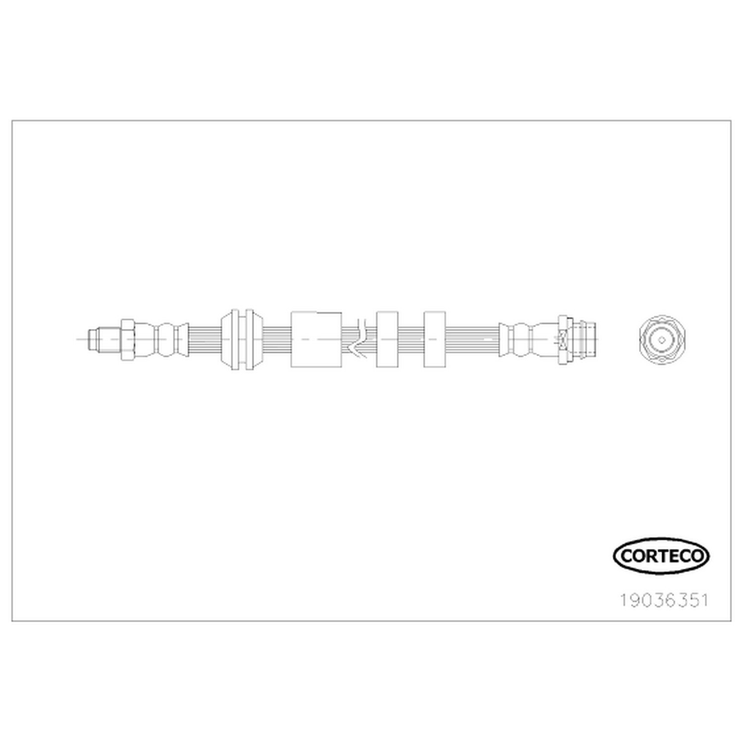 AM Brake Line SKU CFW19036351 OEM 1379911-1460248-1520319-167102
