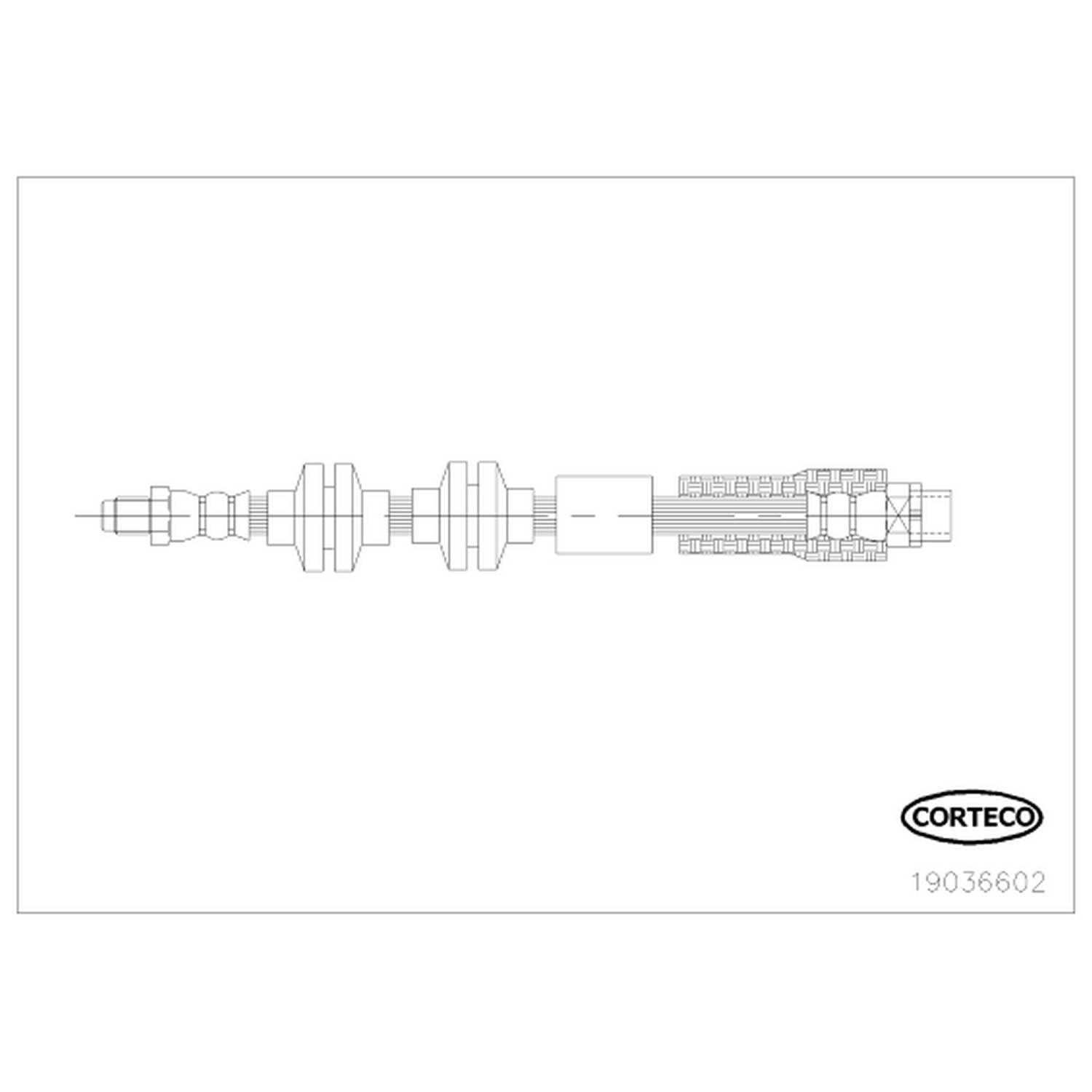 AM Brake Line SKU CFW19036602 OEM 34306771720-34306790550