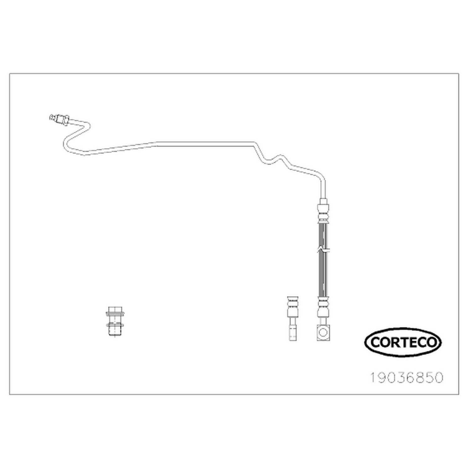 AM Brake Line SKU CFW19036850 OEM 1J0611764AD 1J0611764K 1J06117