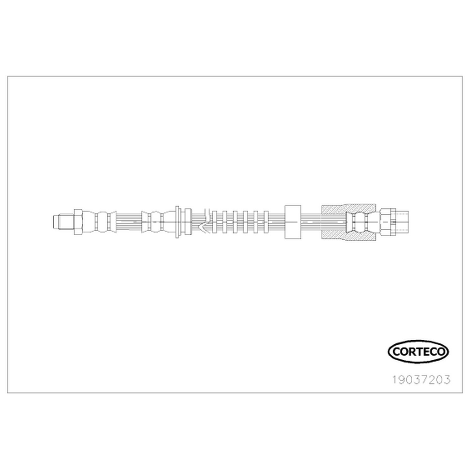 AM Brake Line SKU CFW19037203 OEM 34306792254