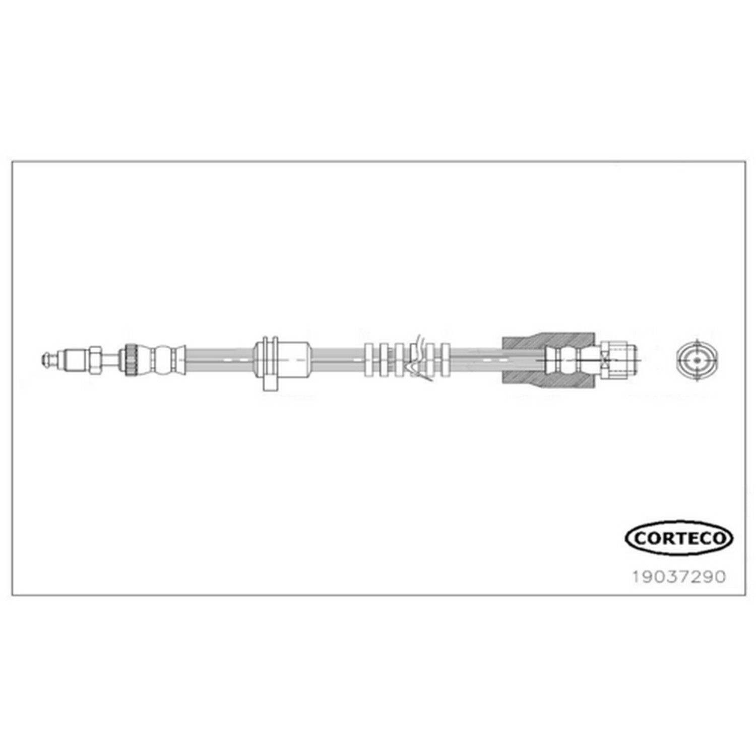 AM Brake Line SKU CFW19037290 OEM 34306787512-34306887449