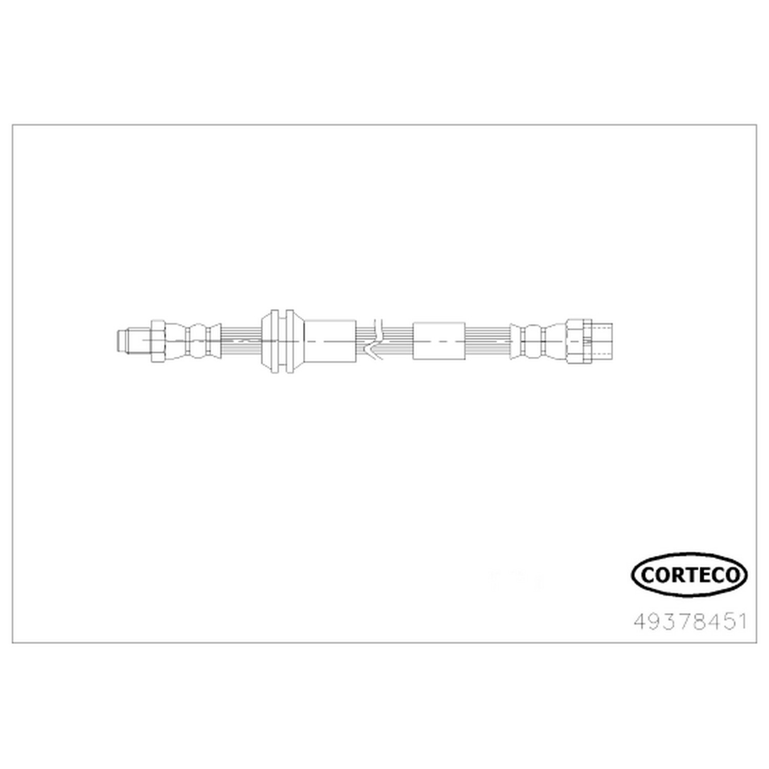 AM Brake Line SKU CFW49378451 OEM 34116772555-34306788442-343068