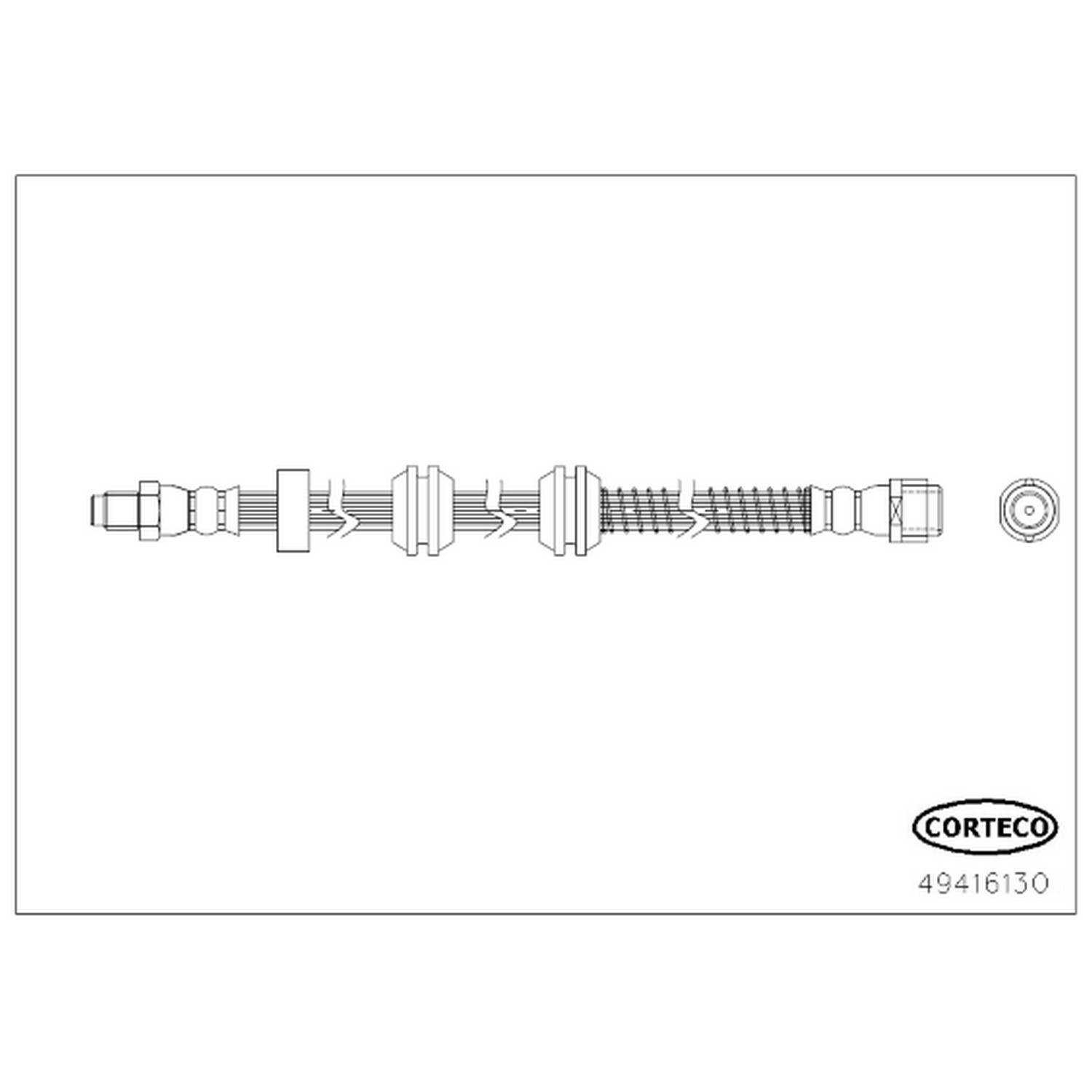 AM Brake Line SKU CFW49416130 OEM 1664200448 A1664200448