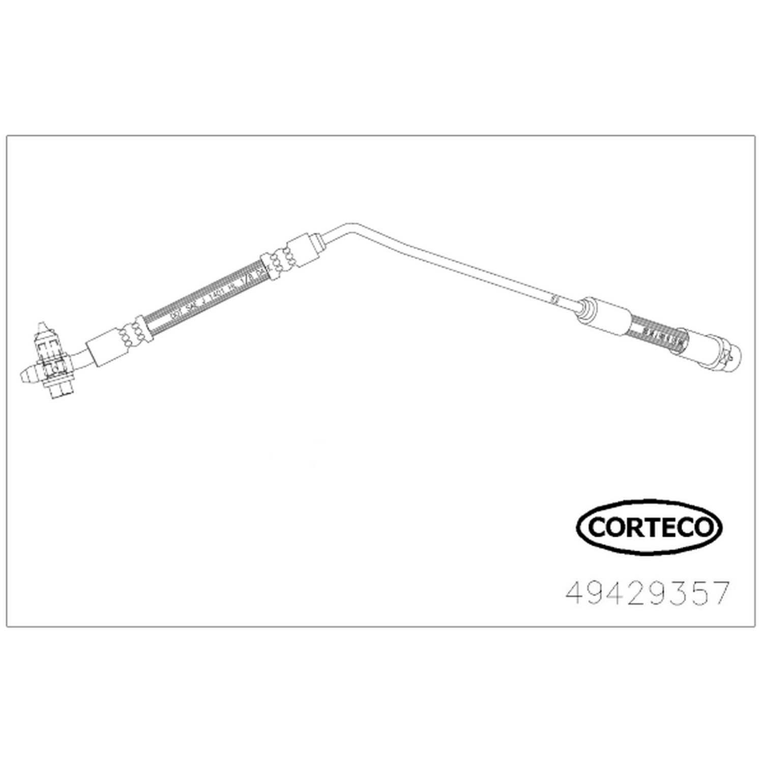 AM Brake Line SKU CFW49429357 OEM 34301165766