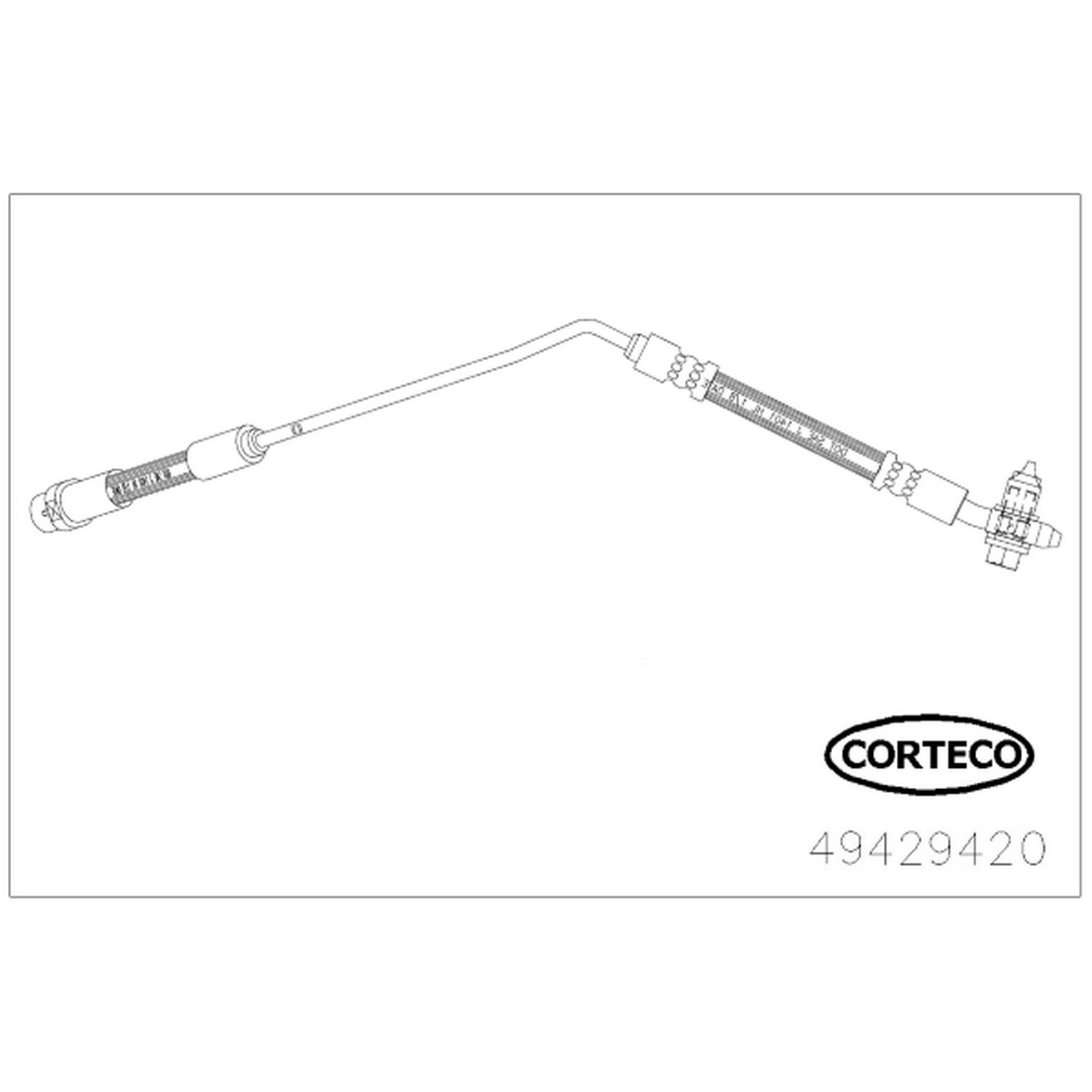 AM Brake Line SKU CFW49429420 OEM 34301165765