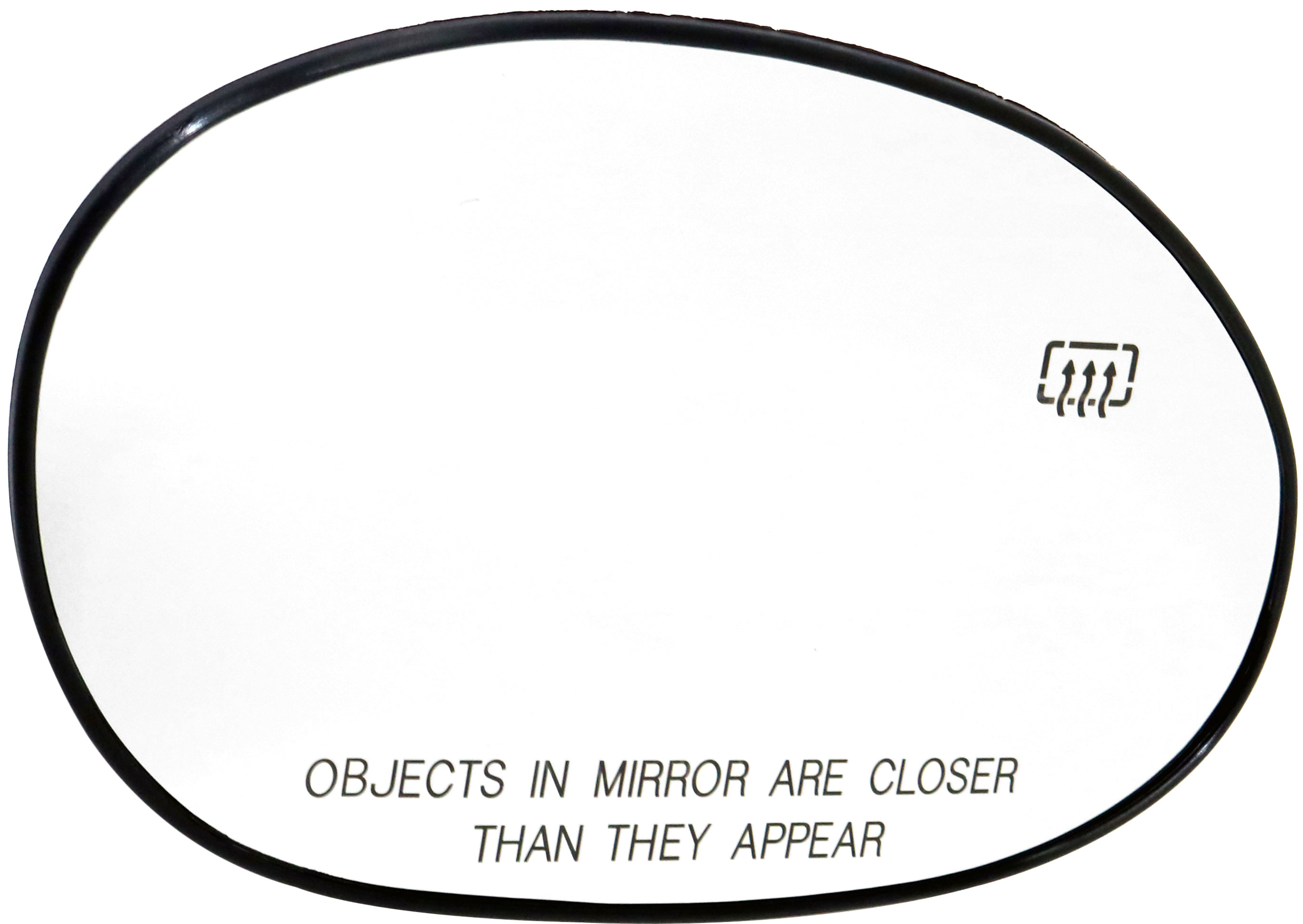 AM PT CRUISER 01-03 MIRROR GLASS RH Heated w Backing Plate SKU CH76GR Partslink CH1325146 OEM 5018300AA
