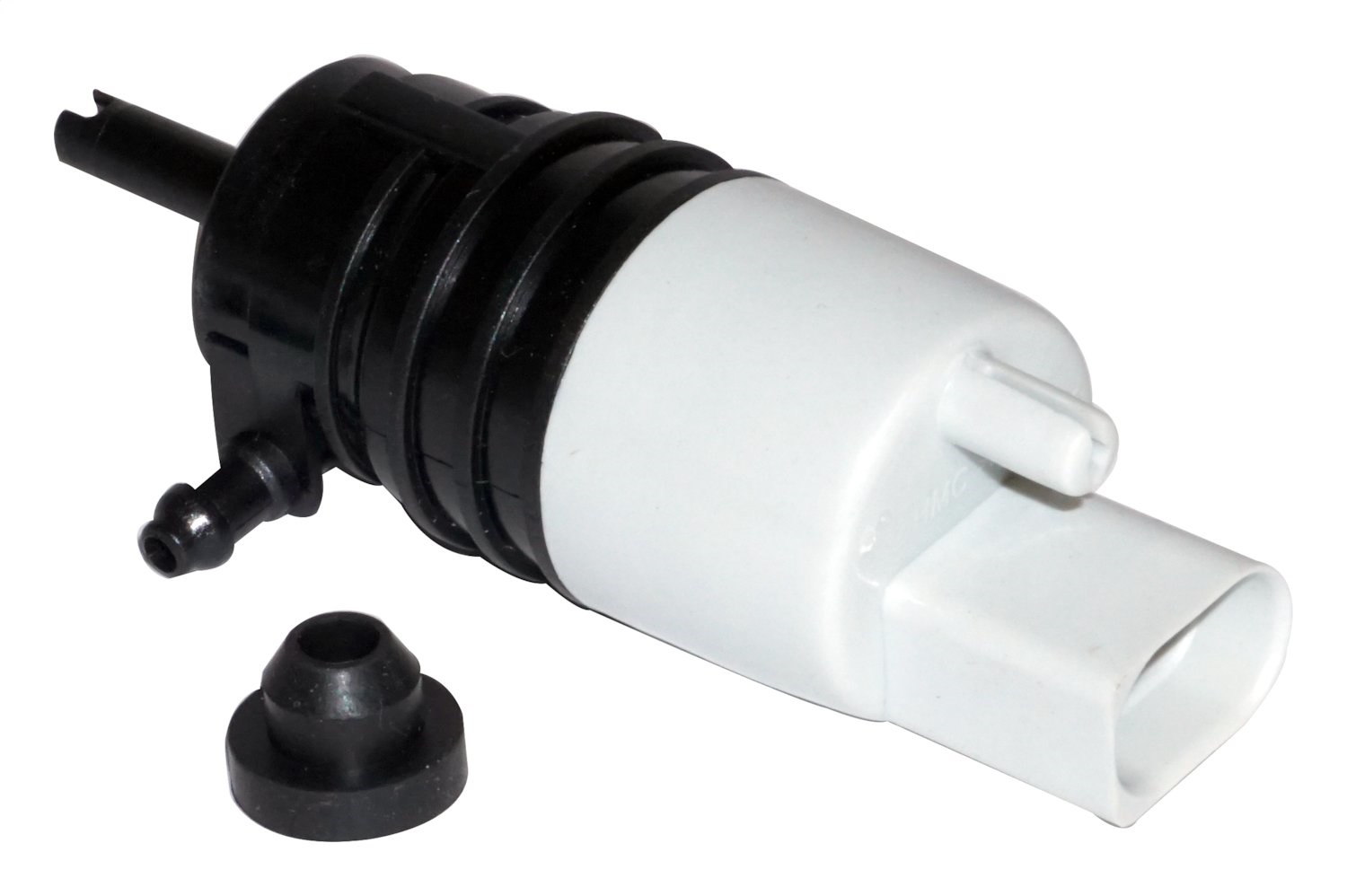 AM Black Plastic Front Use Existing Hardware Front Windshield Washer Pump Sold Individually 1 year or 12-000 mile Crown limited warranty SKU CR5152076AC