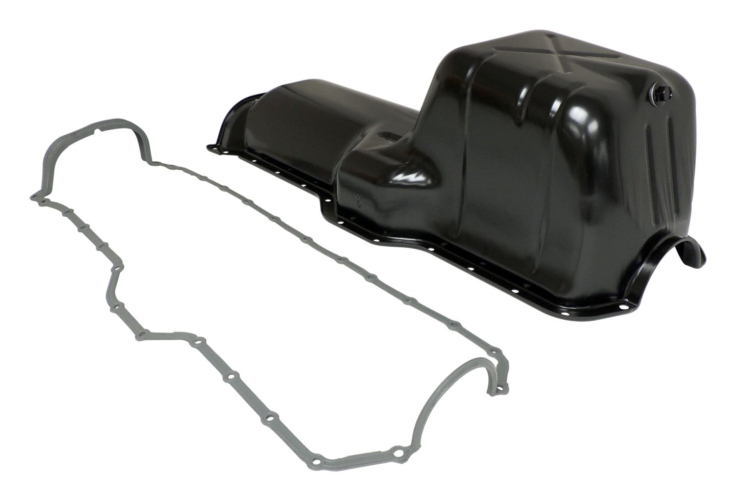 AM Direct Fit Black Steel Rubber w 4.0L Engine Engine Oil Pan Kit Includes Oil Pan and Gasket Kit Use Existing Hardware SKU CR53010340K