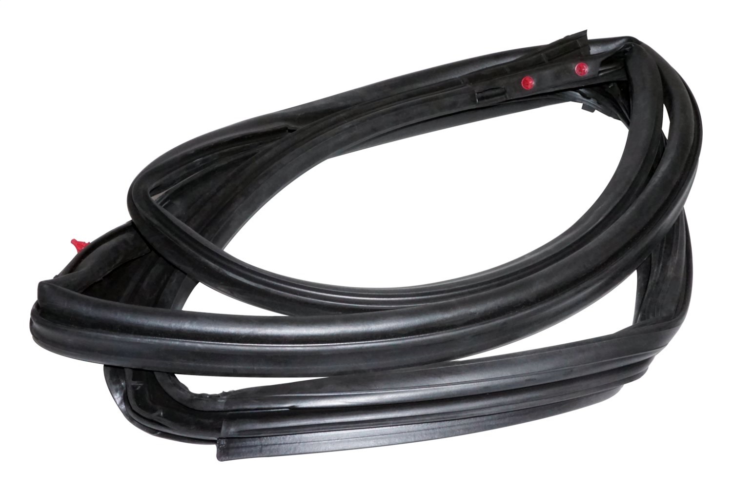 AM Black Rubber Front Right w Full Steel Doors Right Front Door Weatherstrip Sold Individually 1 year or 12-000 mile Crown limited warranty SKU CR55395274AU