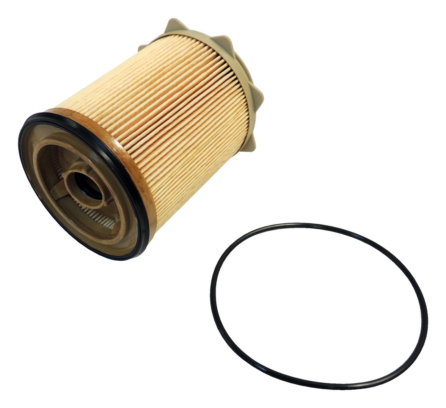 AM White Paper Plastic Rubber Sold Individually Use Existing Hardware Front w 6.7L Diesel Engine Front Fuel Filter Located in Engine Compartment SKU CR68157291AA OEM 68065608-68065608AA