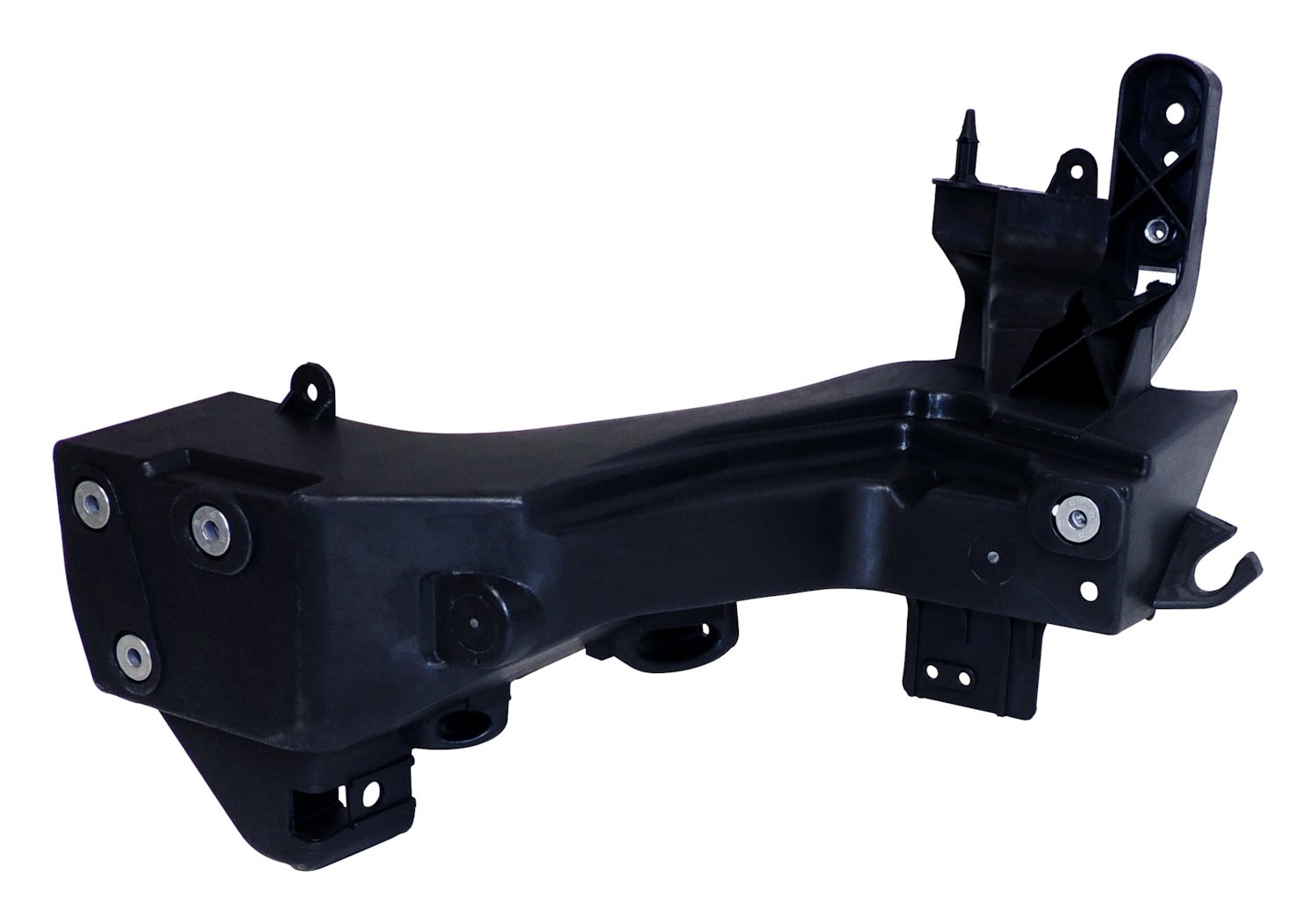 AM Black Plastic Front Left Lower Use Existing Hardware Left Headlamp Mounting Bracket Located Below Headlamp Sold Individually 1 year or 12-000 mile Crown limited warranty SKU CR68223399AA