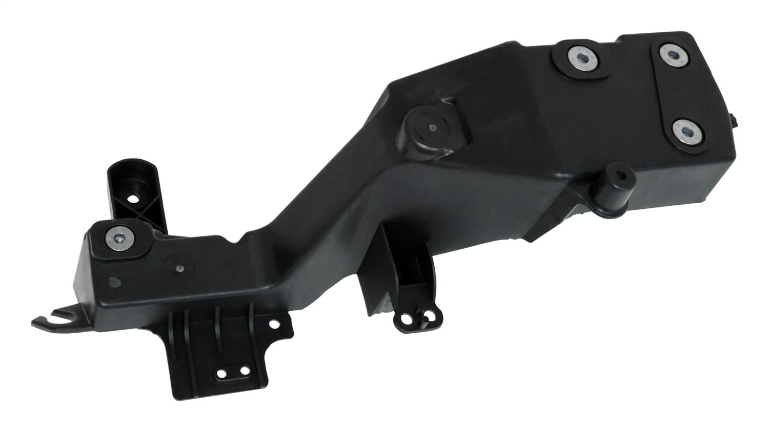 AM Black Plastic Front Right Use Existing Hardware Right Headlamp Mounting Bracket Located Below Headlamp Sold Individually 1 year or 12-000 mile Crown limited warranty SKU CR68223400AA