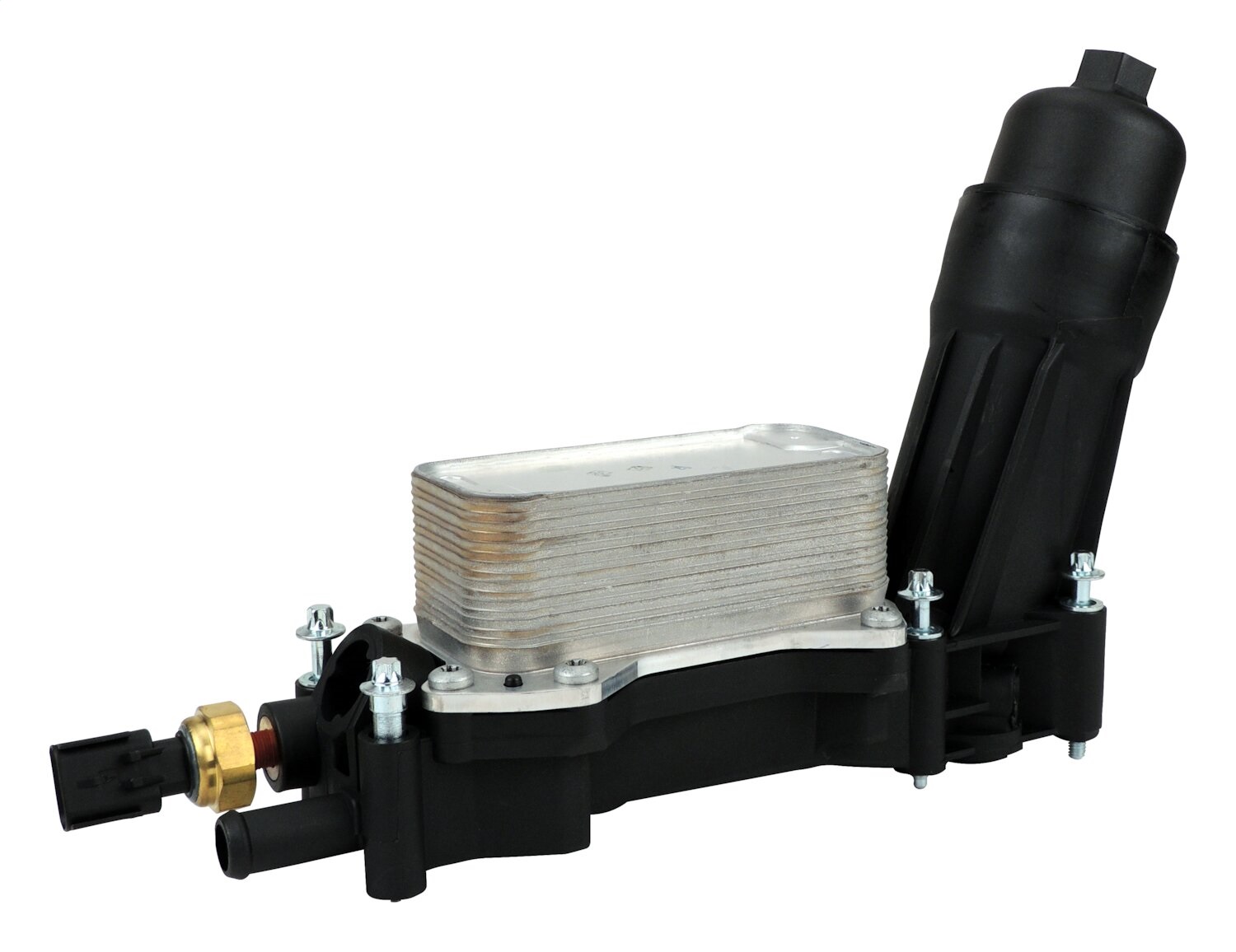 AM Engine Oil Filter Cooler Assembly for 16-18 Jeep JL WK w 3.6L Engine SKU CR68308741AF