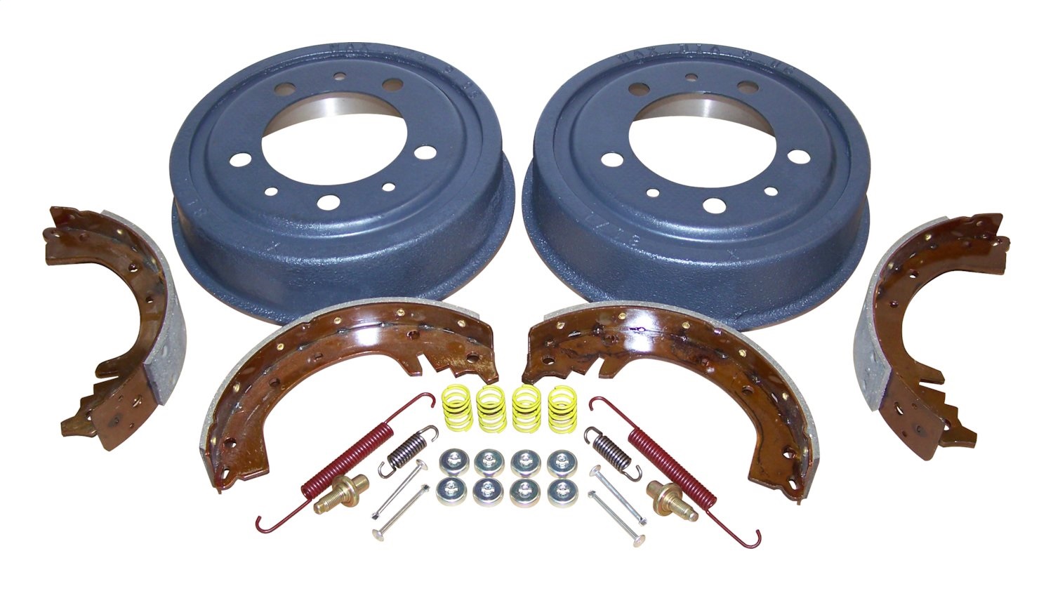 AM Multi Colors Metal Semi Metallic w 9 in. Drums Front or Rear Brake Drum Service Kit Includes 2 Drums 1 Shoe Lining and All Hardware for 2 Wheels Kit Direct Fit SKU CR808770KL