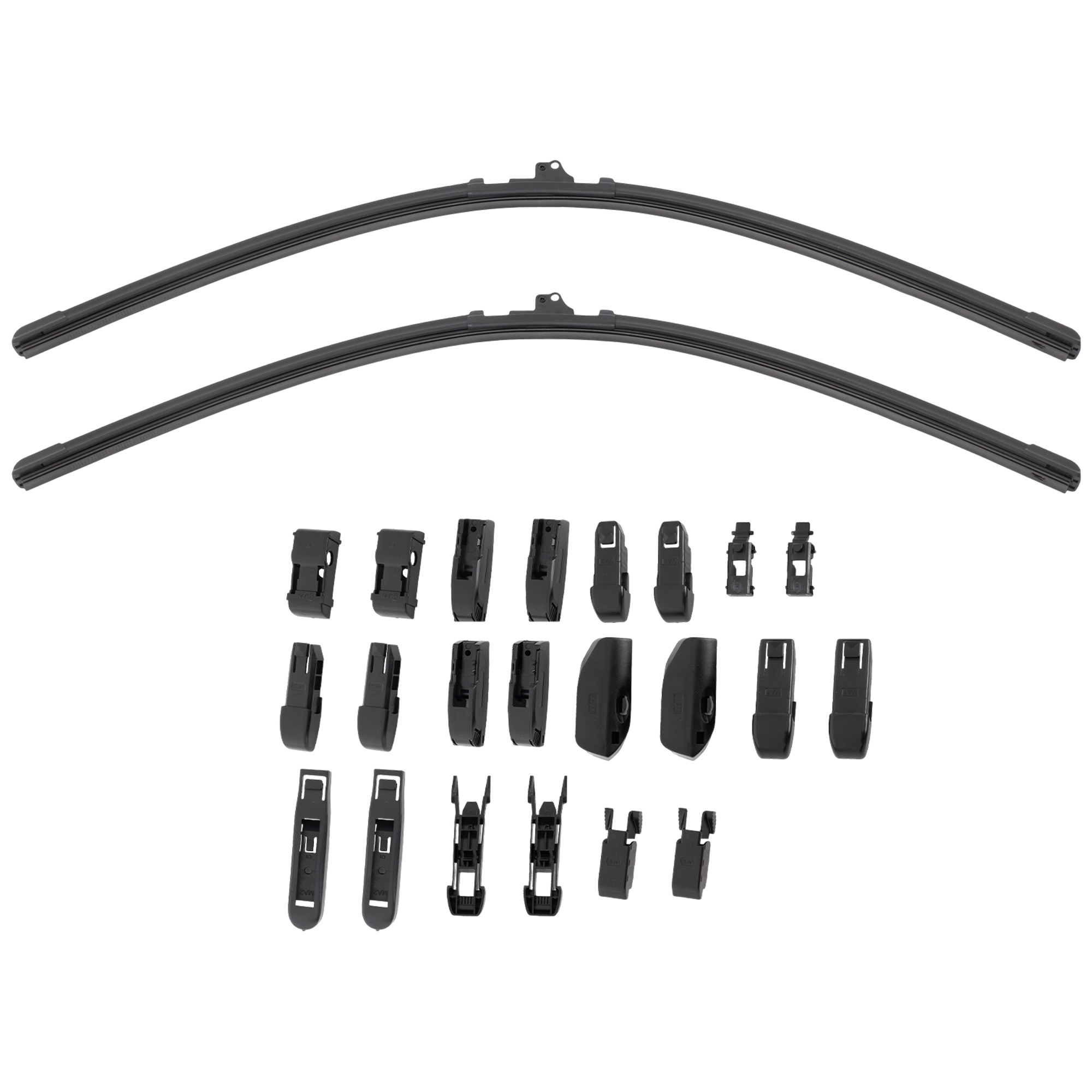 AM H3-06-10 H3T 09-10 WRANGLER 18-25 FRONT BEAM WIPER BLADE SET 16in. Driver Side and 16in. Passenger Side Set of 2 SKU CSB1616-2