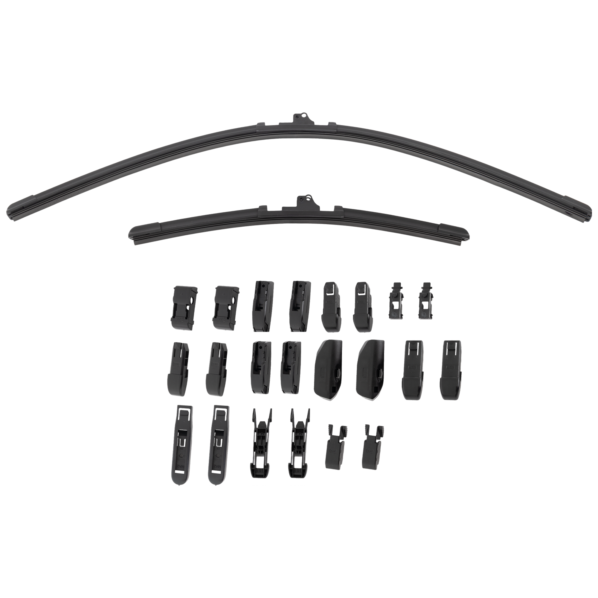 AM FIAT 500 VERSA 12-19 FRONT BEAM WIPER BLADE SET 24in. Driver Side and 14in. Passenger Side Set of 2 SKU CSB2414-2