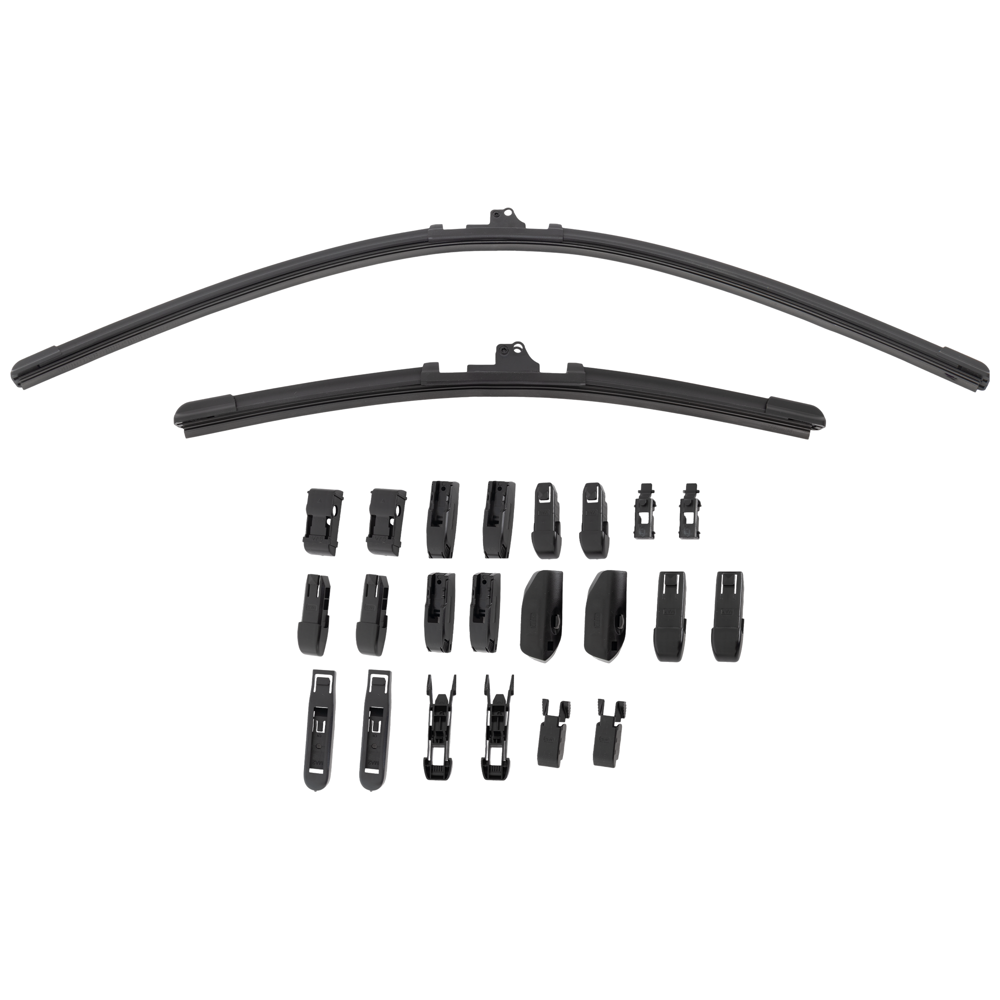 AM CIVIC 02-05 FIESTA 11-19 FRONT BEAM WIPER BLADE SET 24in. Driver Side and 16in. Passenger Side Set of 2 SKU CSB2416-2