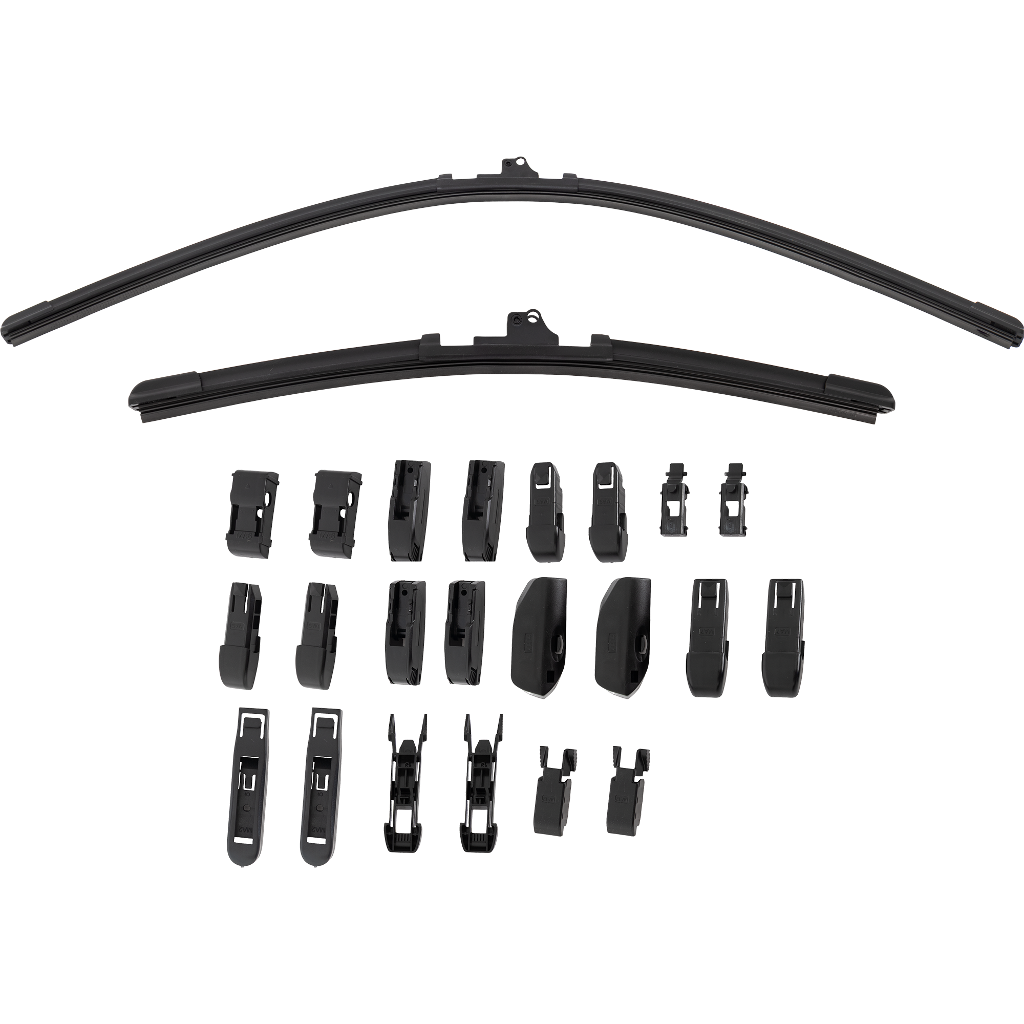 AM COROLLA 02-08 SANTA FE 07-12 FRONT BEAM WIPER BLADE SET 24in. Driver Side and 18in. Passenger Side Set of 2 SKU CSB2418-2