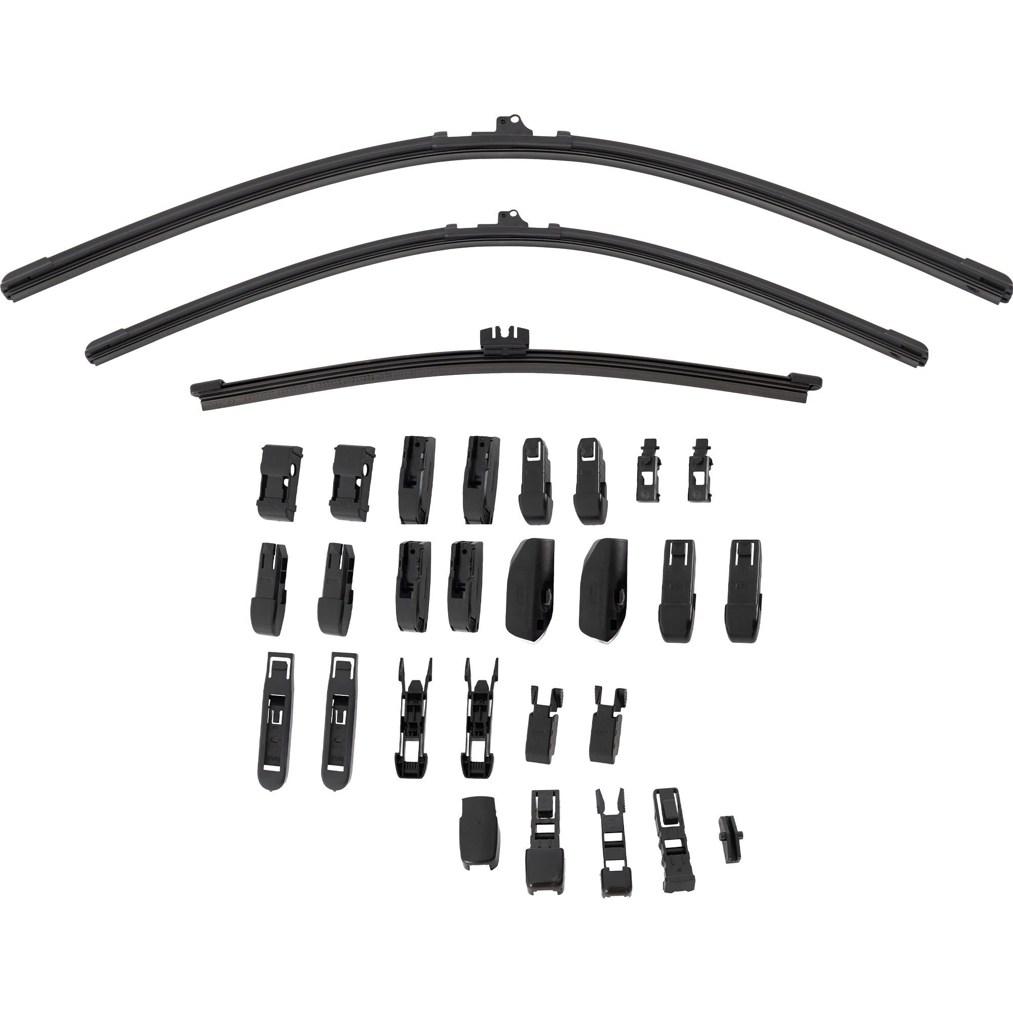 AM PANAMERA 14-16 Q5-18-25 FRONT BEAM AND REAR WIPER BLADE SET 24in. Driver Side 20in. Passenger Side and 15in. Rear Beam Blade Set of 3 SKU CSB2420RB15-3