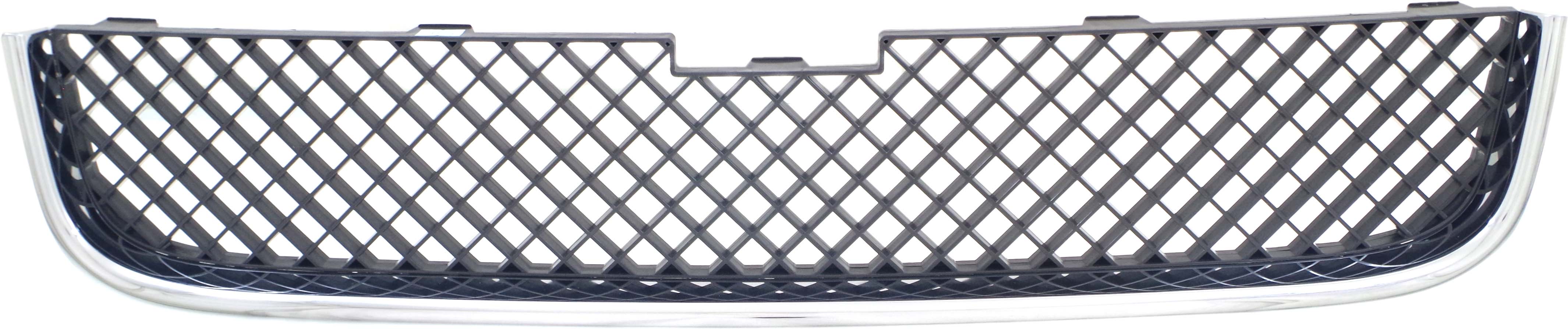 AM UPLANDER 05-09 FRONT BUMPER GRILLE Lower Chrome Shell Textured Dark Gray Insert SKU CU070102 Partslink GM1200574 OEM 15108613