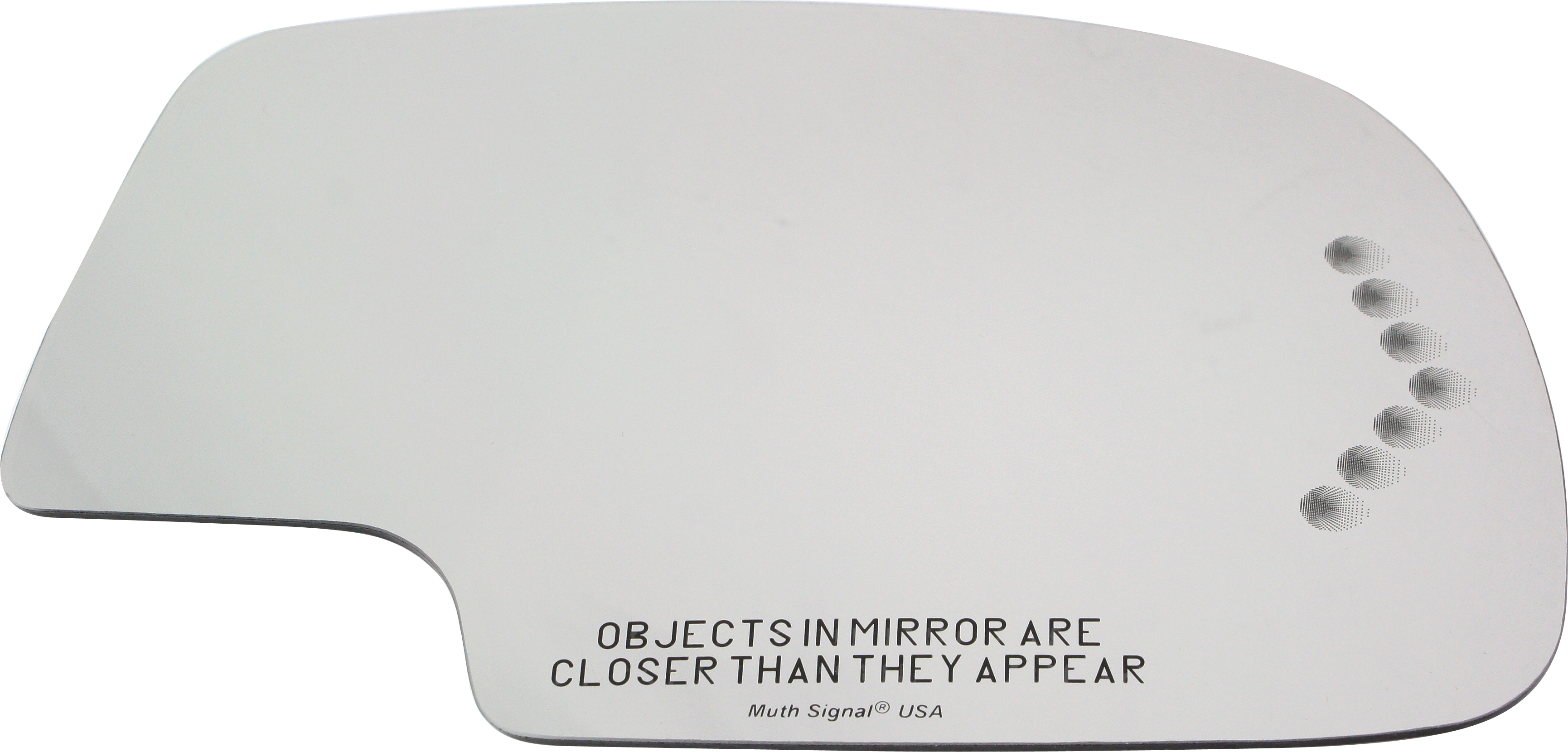 AM YUKON XL 00-06 MIRROR GLASS RH Non Towing Heated w Signal Light w o Backing Plate and Blind Spot Detection 2 pin connector SKU CV01GR S