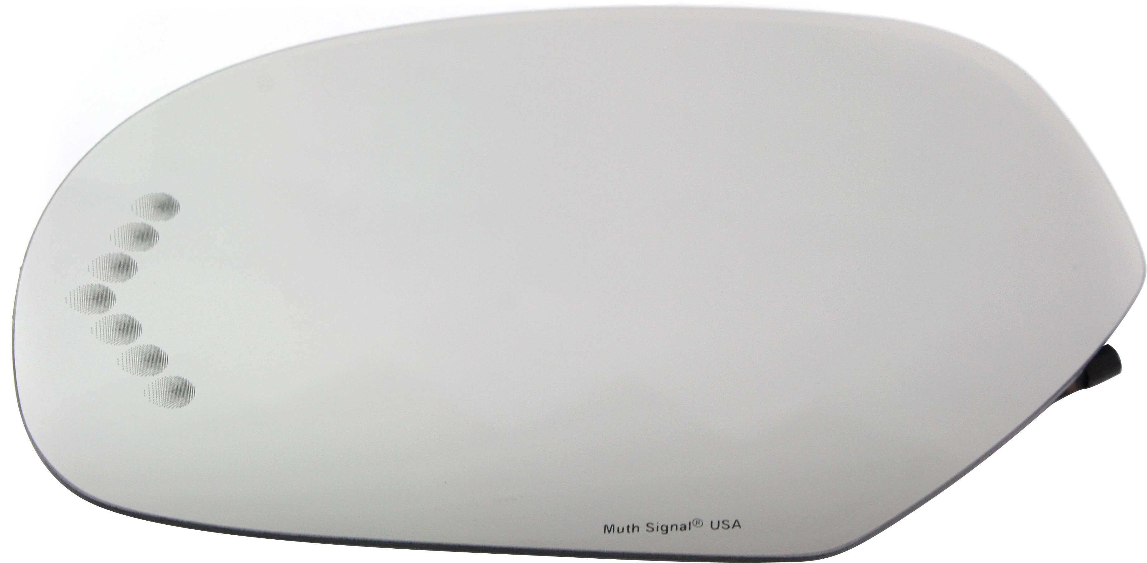 AM SUBURBAN 07-13 MIRROR GLASS LH Non Towing Heated w Signal Light w o Backing Plate and Blind Spot Detection 2 pin 2 Heater Terminals SKU CV02GL S