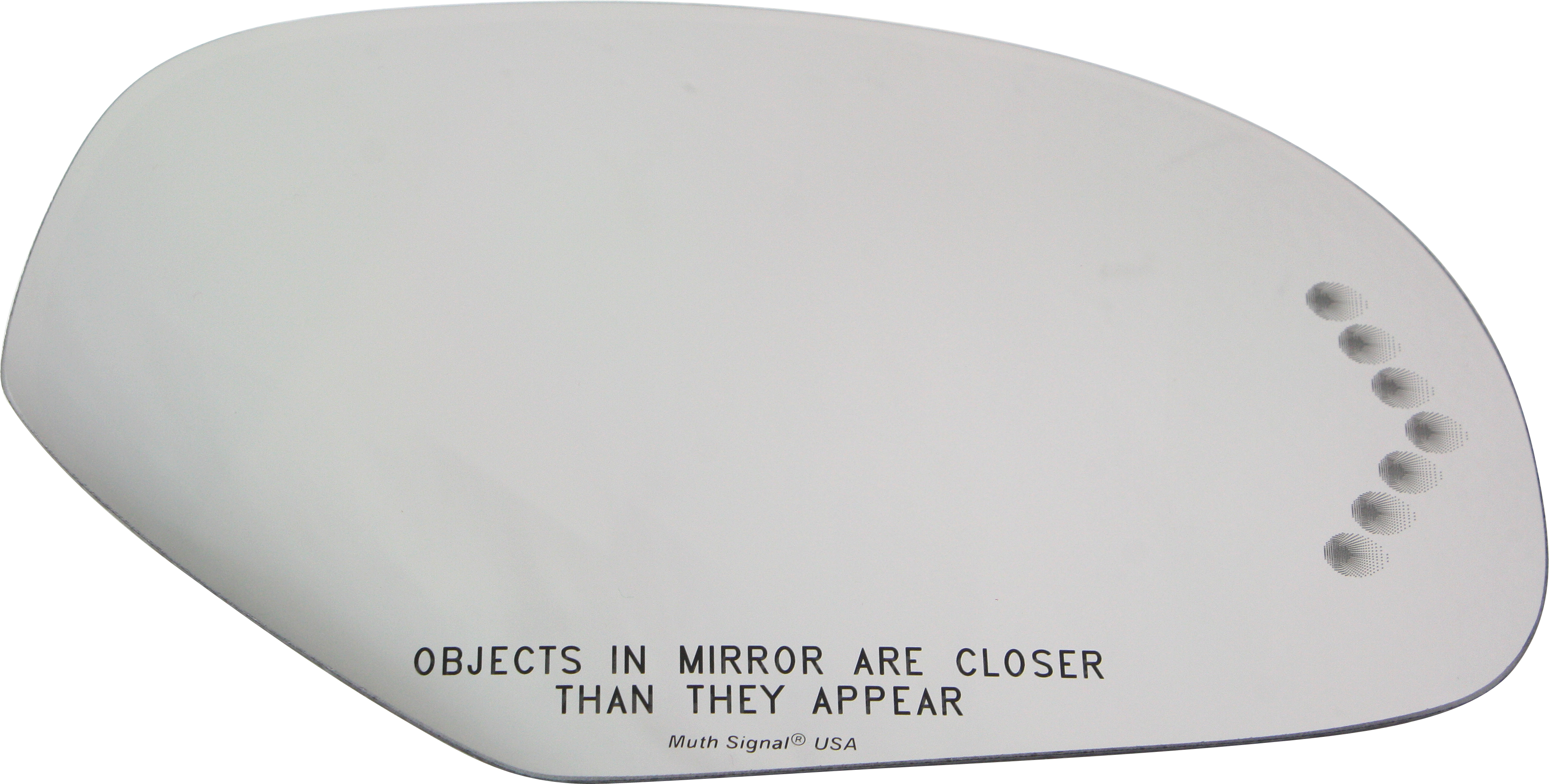 AM SUBURBAN 07-13 MIRROR GLASS RH Non Towing Heated w Signal Light w o Backing Plate and Blind Spot Detection 2 pin 2 Heater Terminals SKU CV02GR S