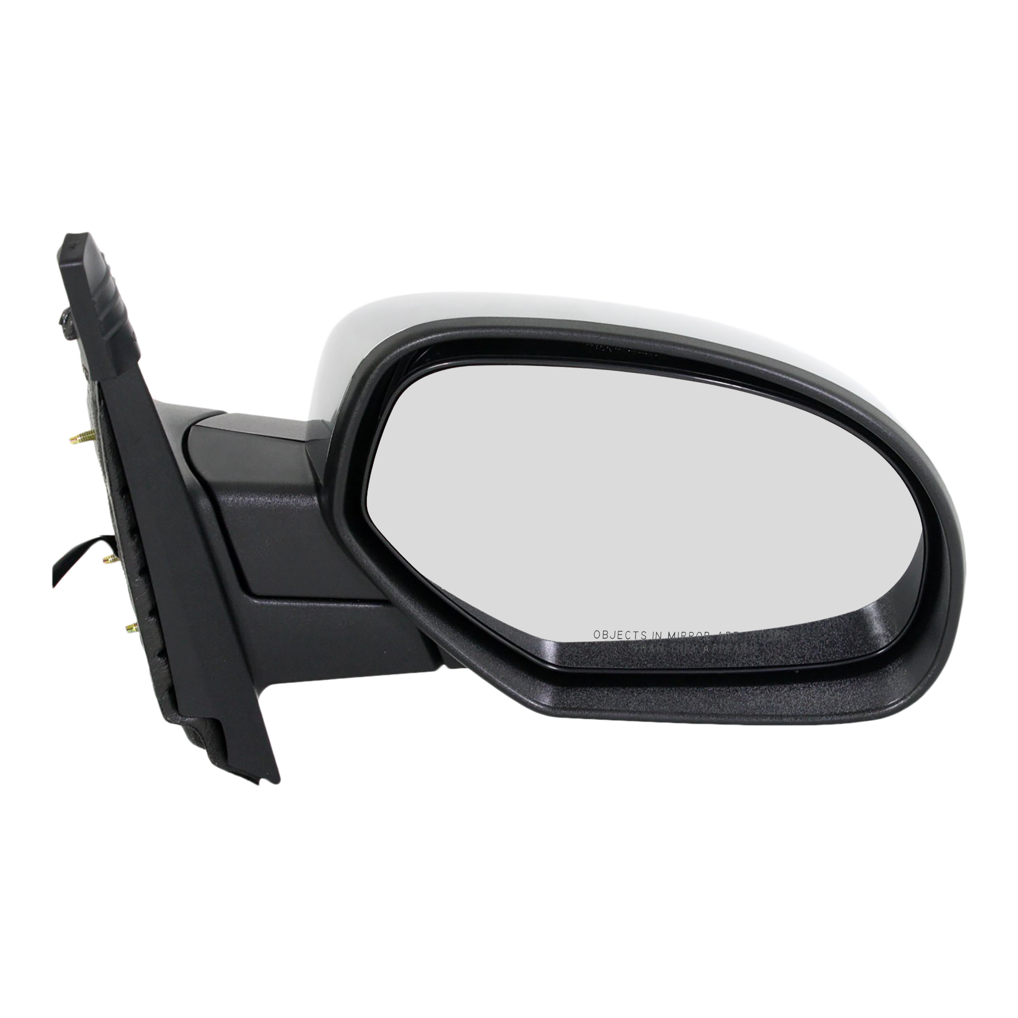 AM SILVERADO 07-13 SUBURBAN 07-14 MIRROR RH Non Towing Power Manual Folding Heated Chrome No Memory Puddle Light and Signal Light SKU CV104ER Partslink GM1321340 GM1321469 OEM 25776088 PFM