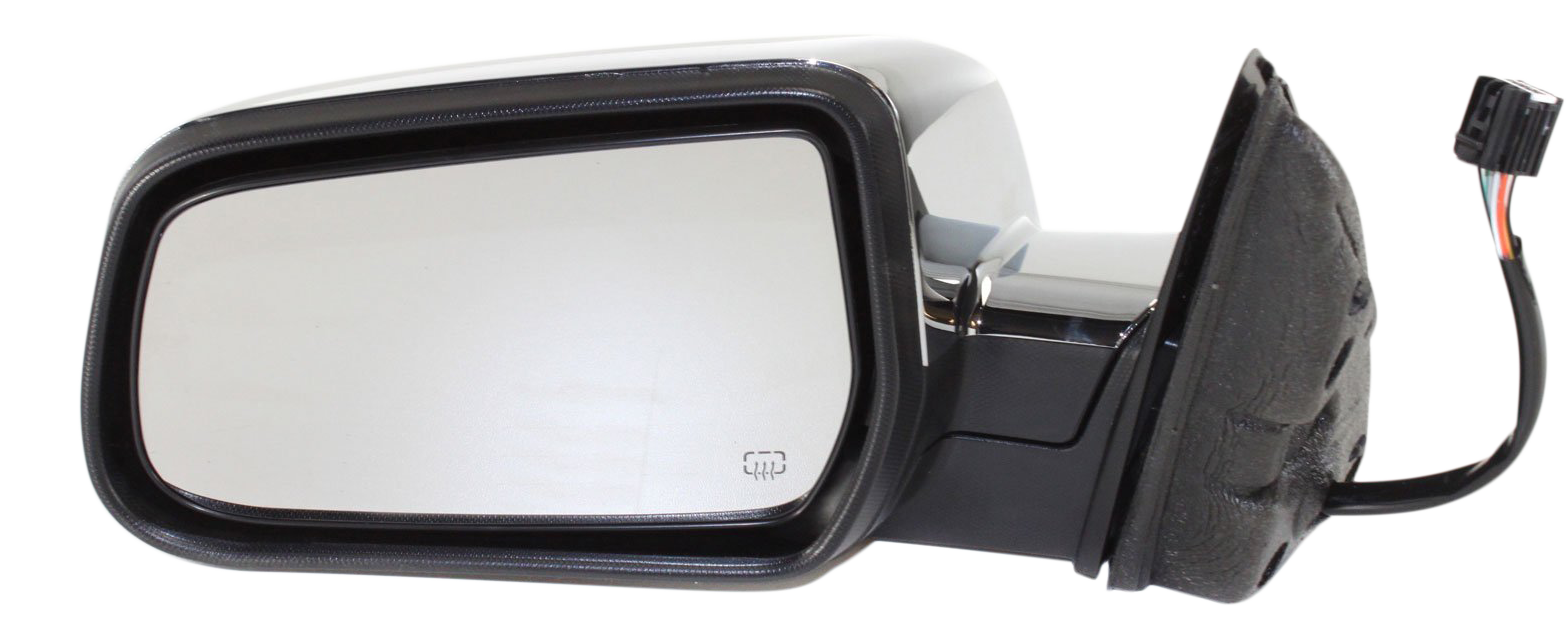 AM EQUINOX TERRAIN 10-14 MIRROR LH Power Heated Manual Folding Chrome w Memory No Blind Spot Feature Equinox 10-13 All Models 14-14 LTZ Model SKU CV112CL Partslink GM1320393 OEM 20858712