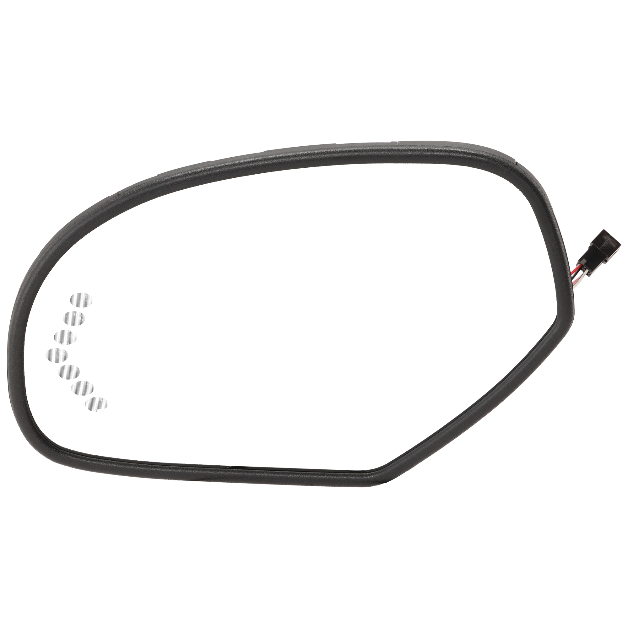 AM SILVERADO SIERRA 1500-07-13 MIRROR GLASS LH Non Towing Heated w Arrow Type Signal Light Auto Dimming No Blind Spot Detection w Backing Plate SKU CV112GL S Partslink GM1324137 OEM 25829662