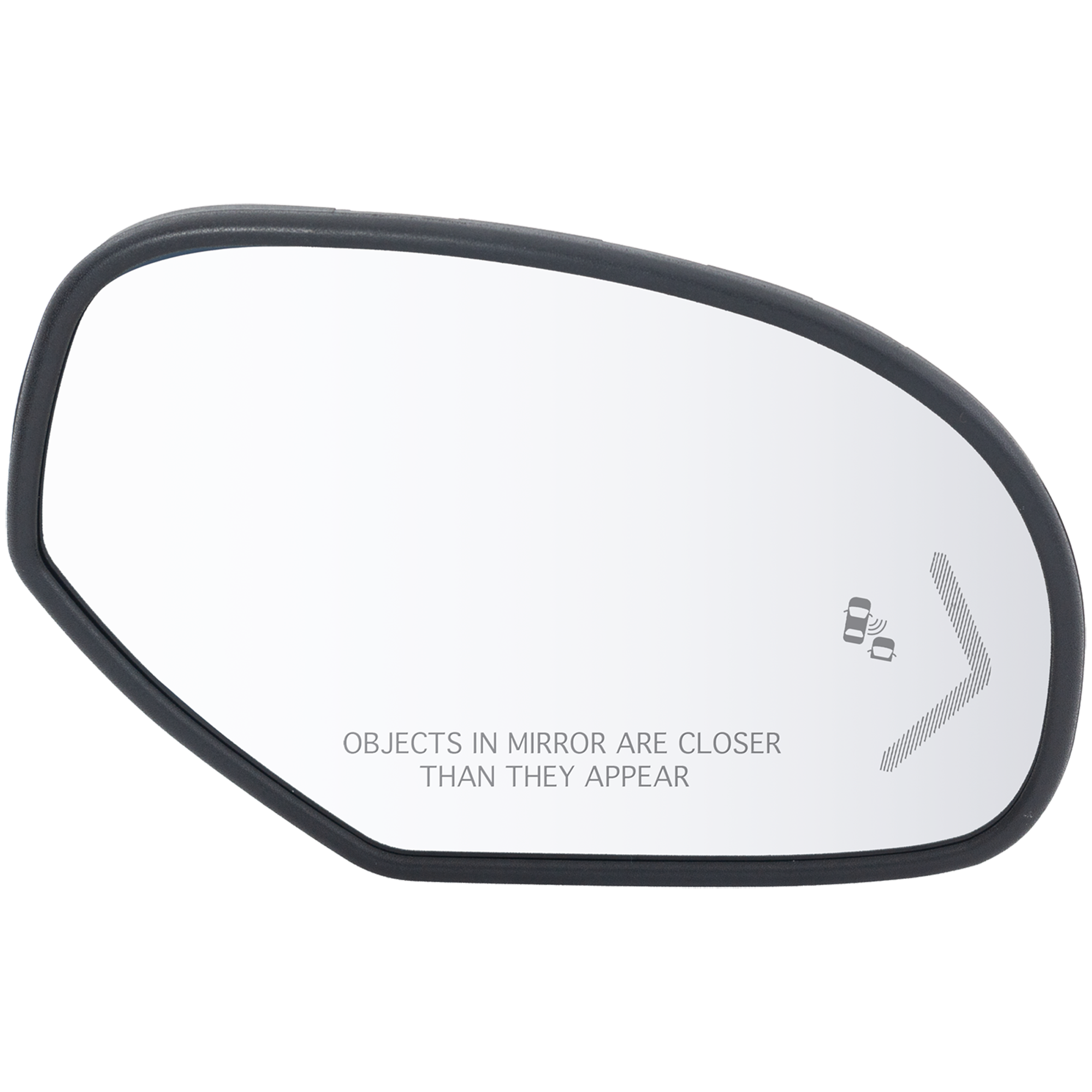 AM YUKON TAHOE 09-13 MIRROR GLASS RH Non Towing Heated w Signal Light Blind Spot Detection w Backing Plate w Arrow Signal Denali Hybrid Models SKU CV113GR S OEM 20778441
