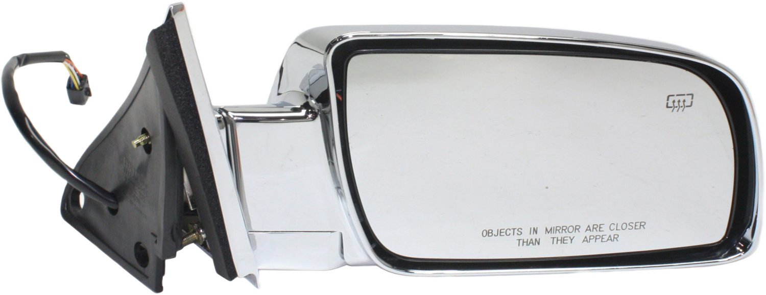 AM C K FULL SIZE P U 88-02 MIRROR RH Non Towing Power Manual Folding Heated Chrome Standard Type SKU CV130CR OEM 15764748 PFM