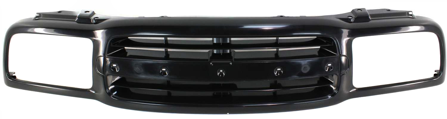 AM TRACKER 99-04 GRILLE Black Shell and Insert SKU CV14104 Partslink GM1200434 OEM 91176398