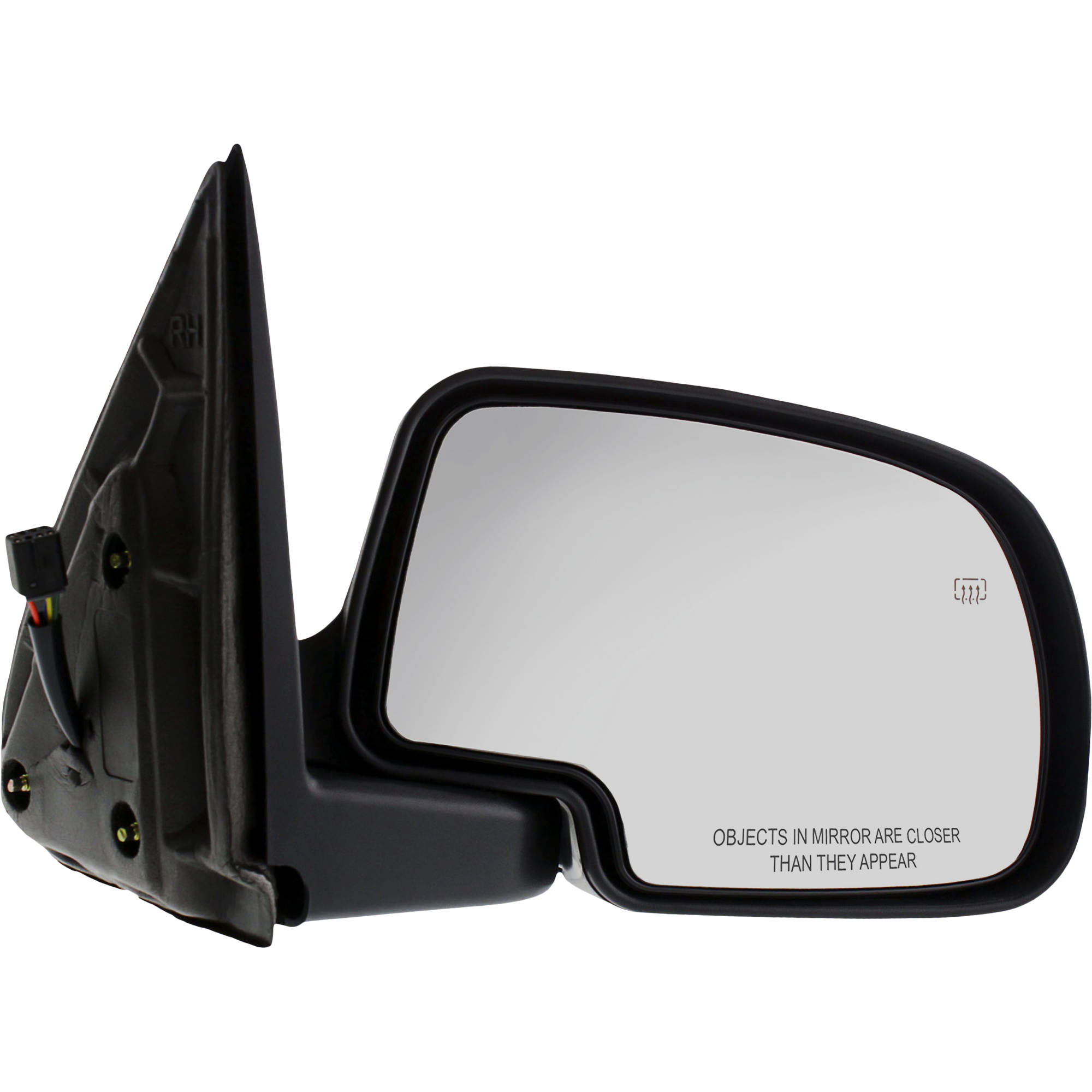 AM SILVERADO SIERRA 01-02 MIRROR RH Power Heated Manual Folding Paintable No Memory Puddle Light and Signal Light SKU CV22ER Partslink GM1321251 OEM 88986366 PFM