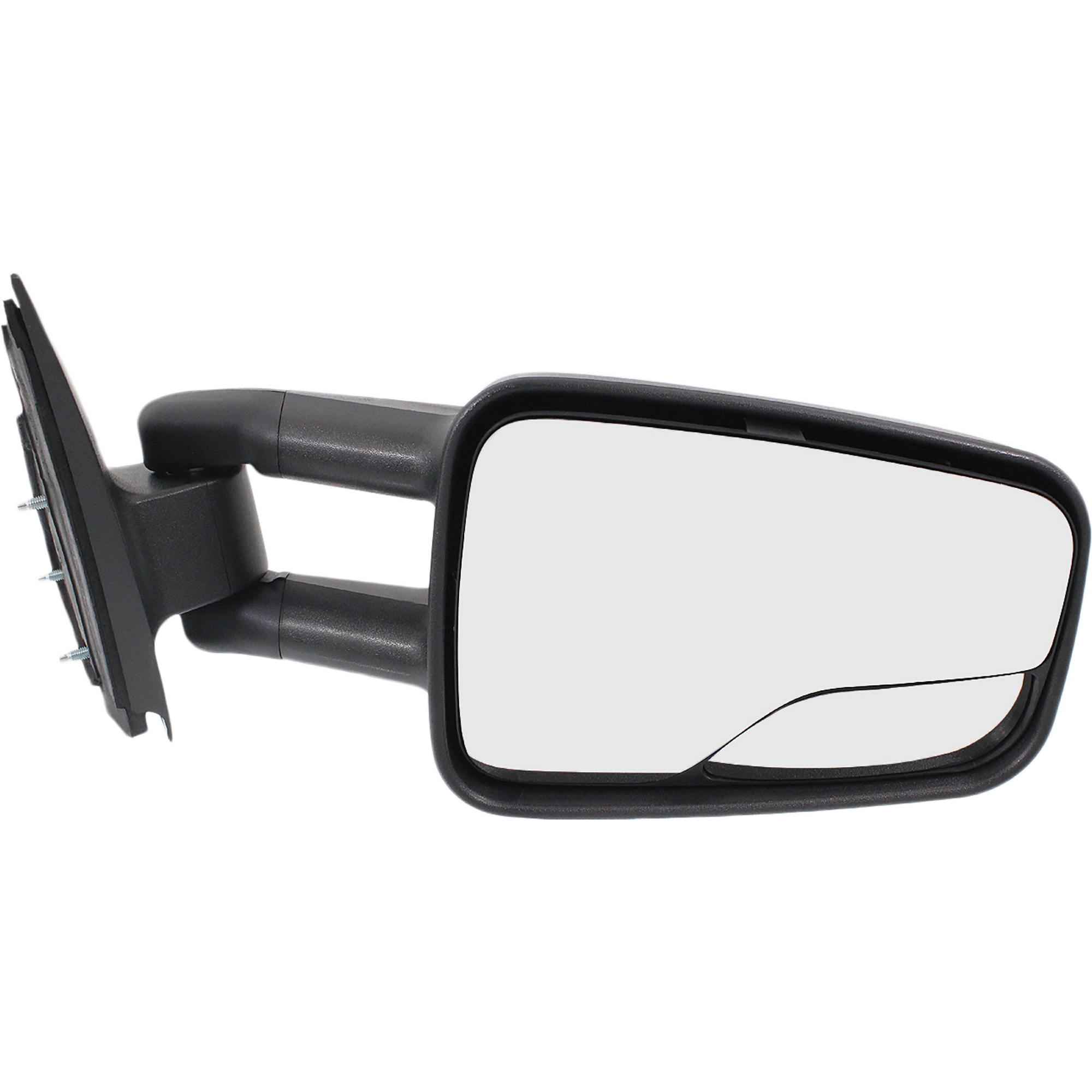 AM SILVERADO SIERRA 99-06 TOWING MIRROR RH Manual Adjust Manual Folding Non Heated Textured Camper w Blind Spot Glass Includes 2007 Classic SKU CV27R Partslink GM1321298 OEM 15172059