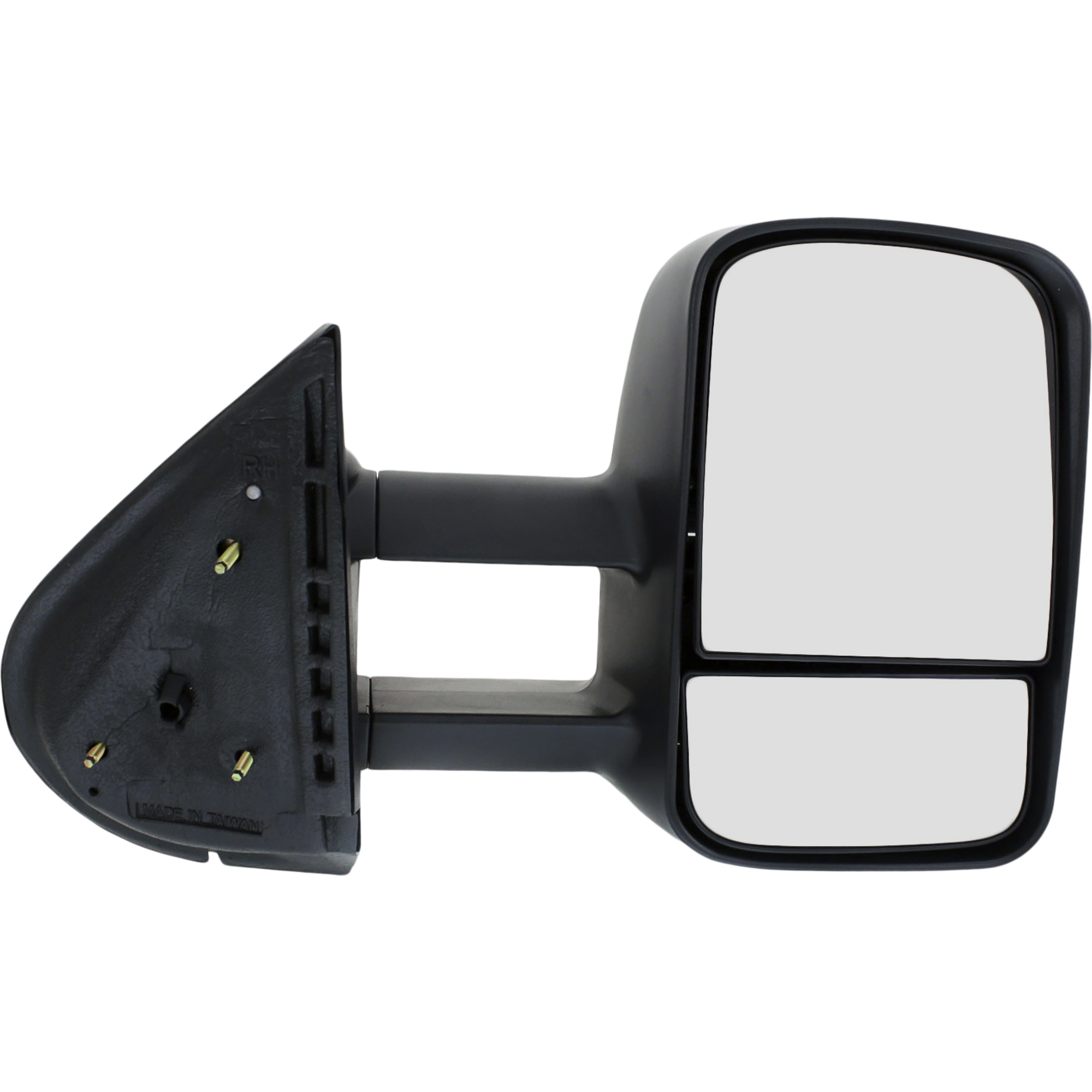 AM SILVERADO 07-13 SUBURBAN 07-14 TOWING MIRROR RH Manual Adjust Manual Folding Non Heated Textured No Memory Puddle Light and Signal Light SKU CV39R Partslink GM1321337 OEM 20862095