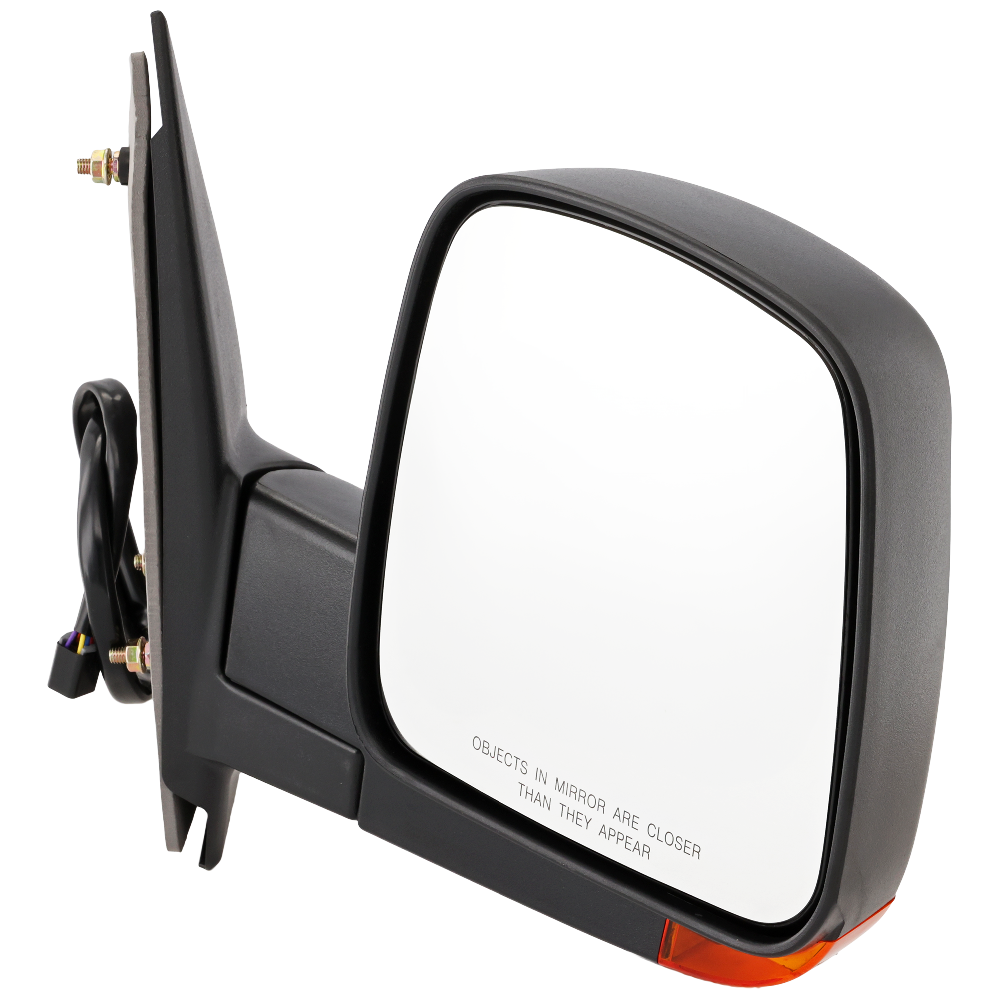 AM EXPRESS SAVANA VAN 03-07 MIRROR RH Non Towing Power Manual Folding Heated Textured Standard Type w Signal Light SKU CV44ER Partslink GM1321356 OEM 15937982
