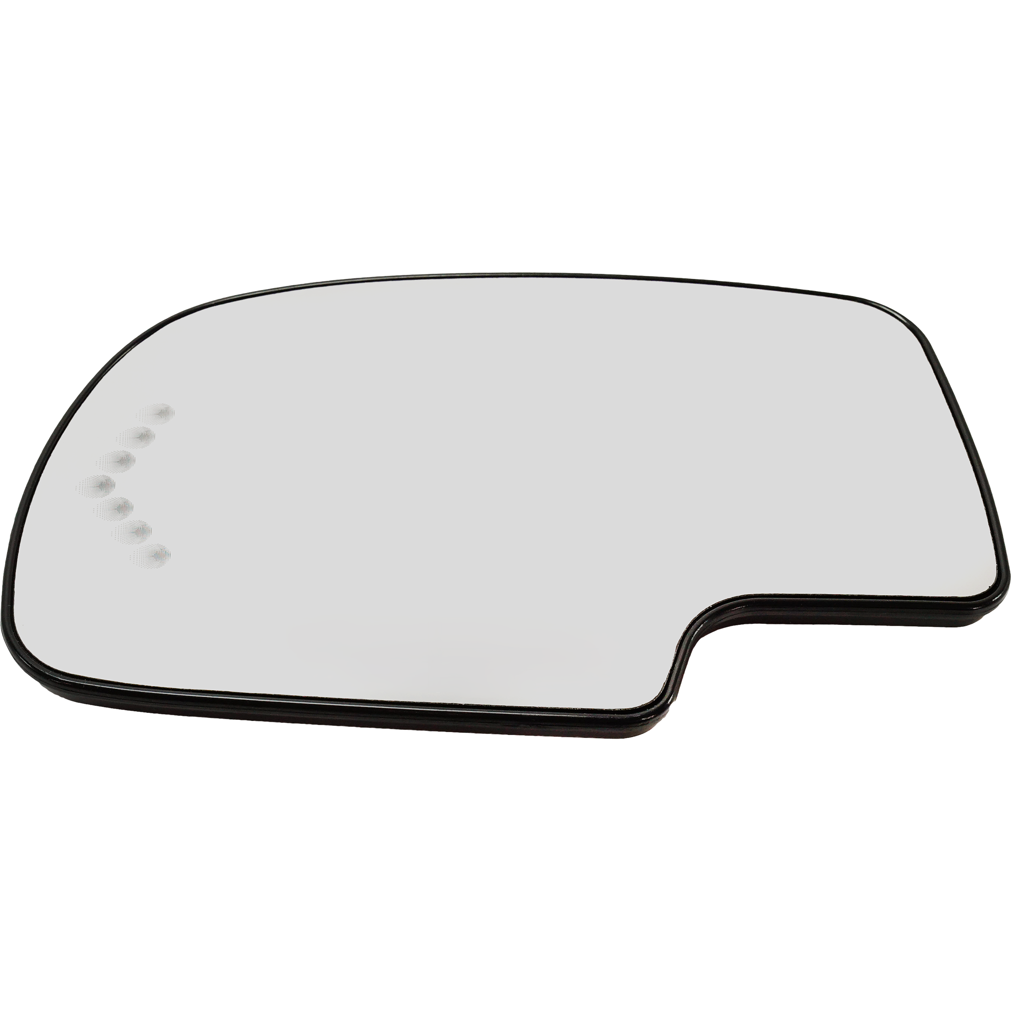 AM SILVERADO SIERRA 03-06 MIRROR GLASS LH Non Towing Heated w Backing Plate Auto Dim and Signal Light No Blind Spot Detection All Cab Types Includes 2007 Classic SKU CV49GL S Partslink GM1324102 OEM 88944391