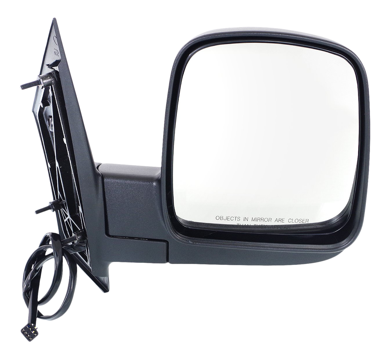 AM EXPRESS SAVANA VAN 03-07 MIRROR RH Non Towing Power Manual Folding Heated Textured Standard Type No Signal Light SKU CV53ER Partslink GM1321283 OEM 15937981