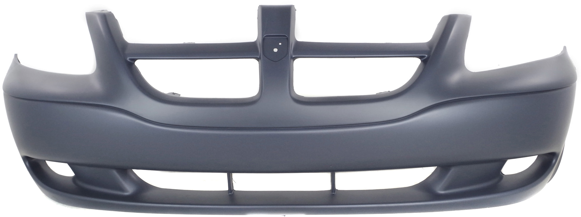AM CARAVAN 01-04 FRONT BUMPER COVER Primed w o Fog Light Holes SKU D010303P Partslink CH1000326 OEM 5018608AA
