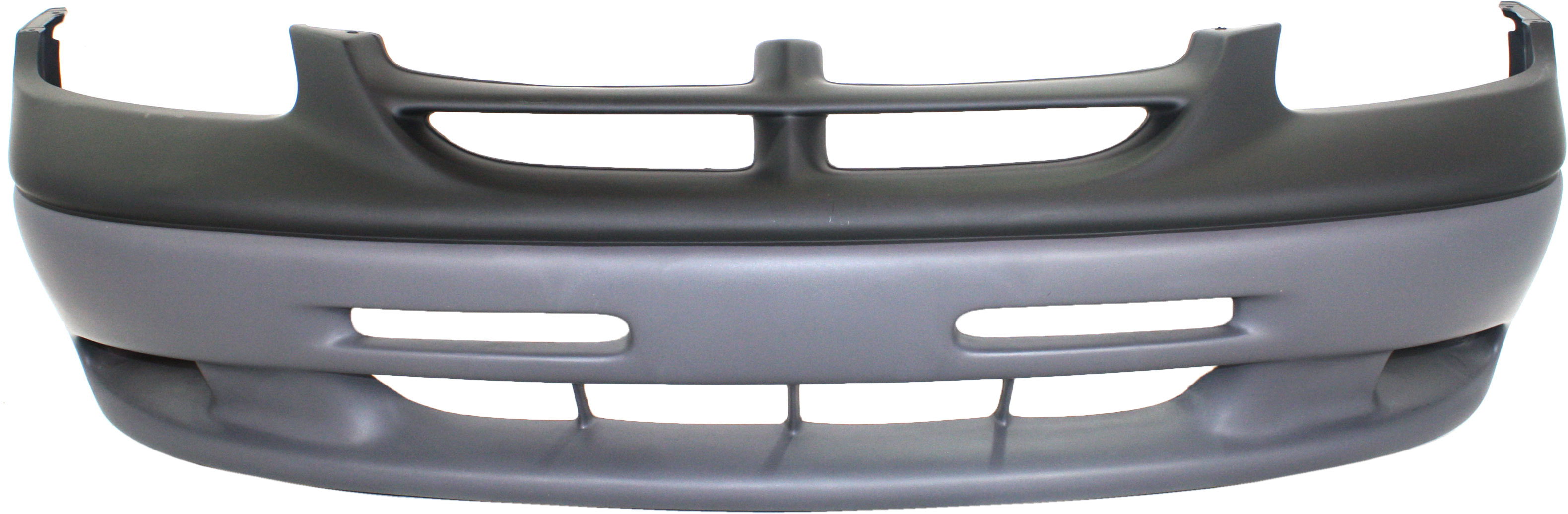 AM CARAVAN 96-00 FRONT BUMPER COVER Prmd Top Txtd Cool Gray Bttm w o Fog Light Holes LE 96-98 Base SE Models 99-00 SKU D010310P Partslink CH1000280 OEM 5013484AA