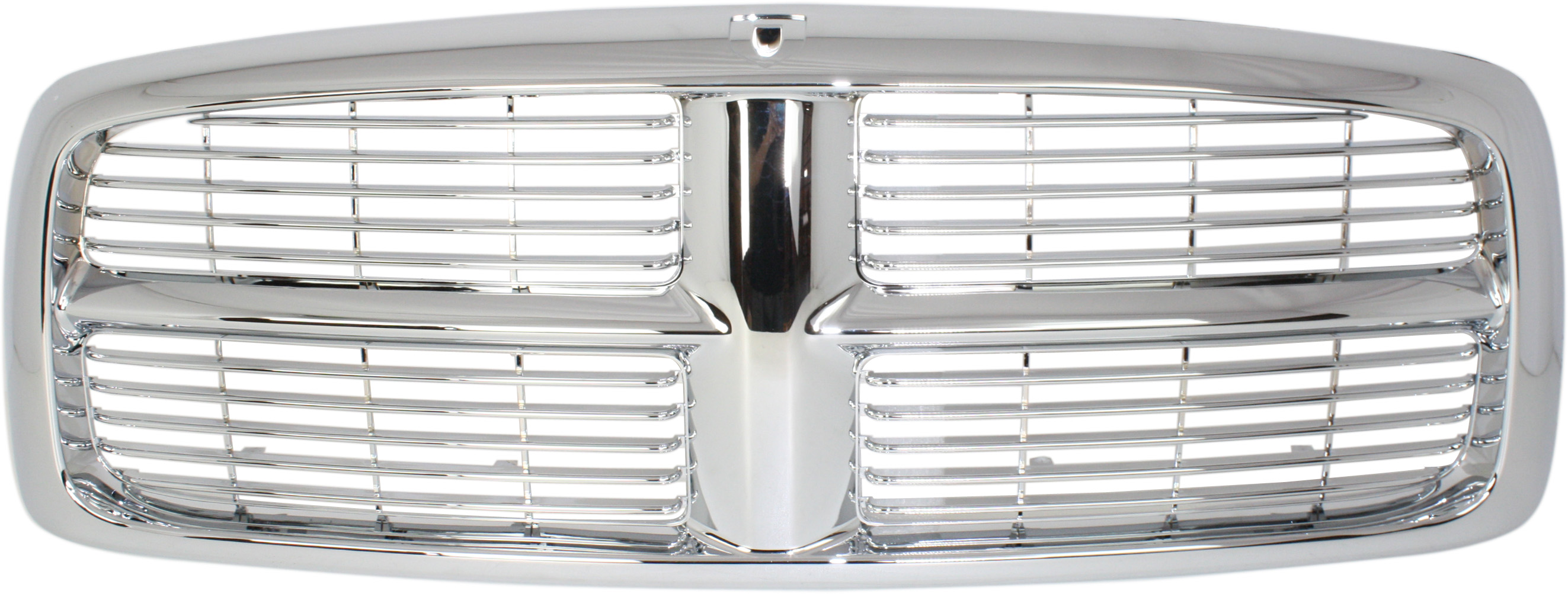AM DODGE FULL SIZE P U 02-05 GRILLE Horizontal Bar Insert Plastic Chrome Shell and Insert New Body Style SKU D070120 OEM Performance