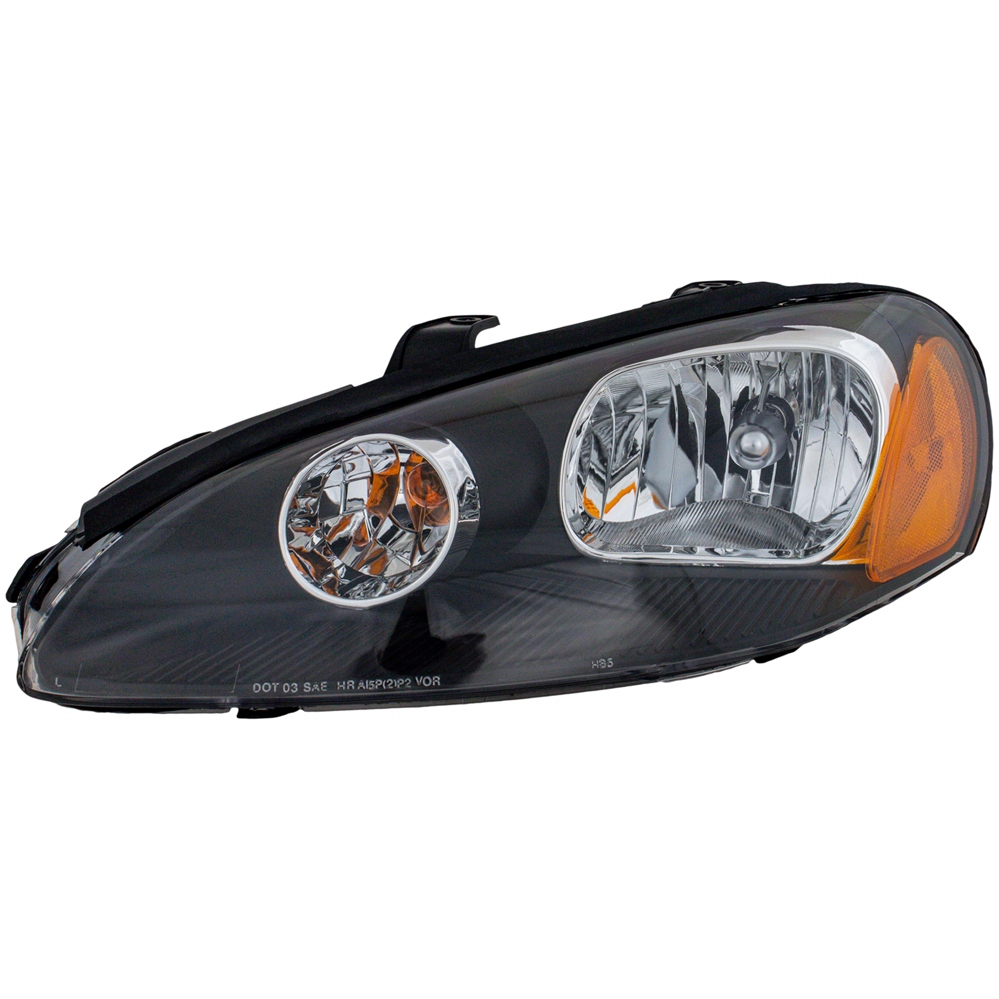 AM STRATUS 03-05 HEAD LAMP LH Assembly Halogen Coupe CAPA SKU D100114Q Partslink MI2502134C OEM MN133279