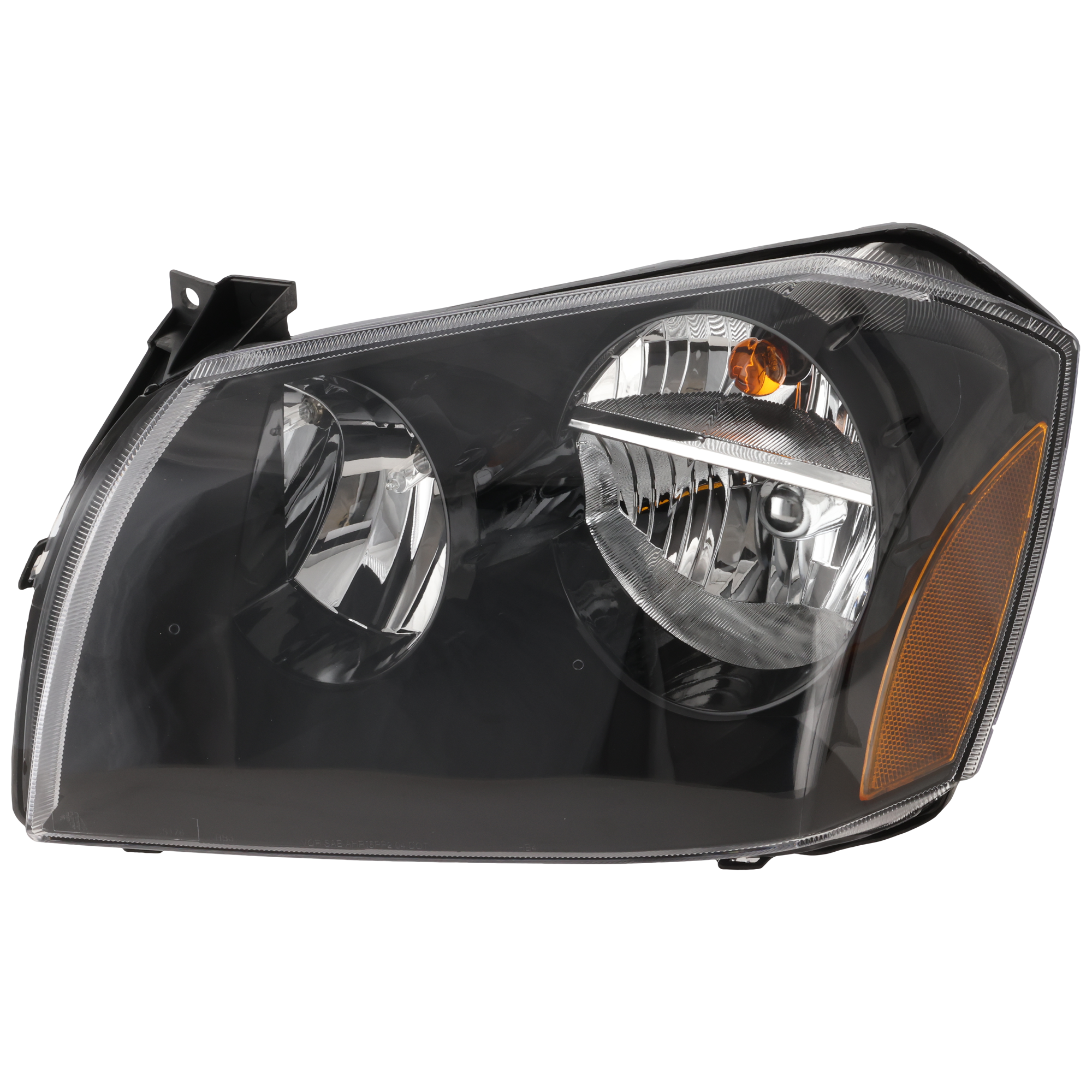 AM MAGNUM 05-07 HEAD LAMP LH Assembly Halogen Black Interior SKU D100132 Partslink CH2502166 OEM 4805755AG