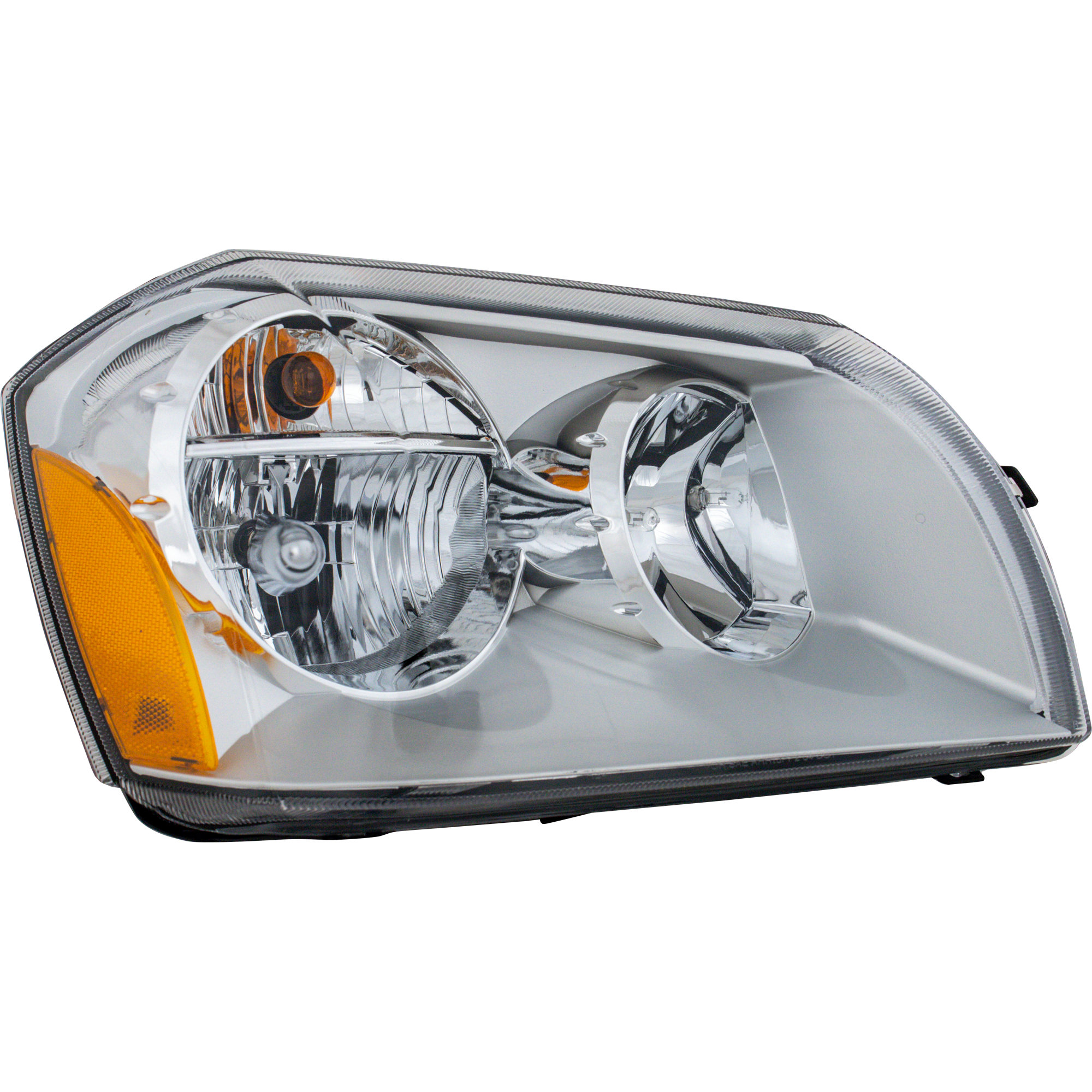 AM MAGNUM 05-07 HEAD LAMP RH Assembly Halogen Chrome Bezel SKU D100135 Partslink CH2503165 OEM 4806058AG PFM
