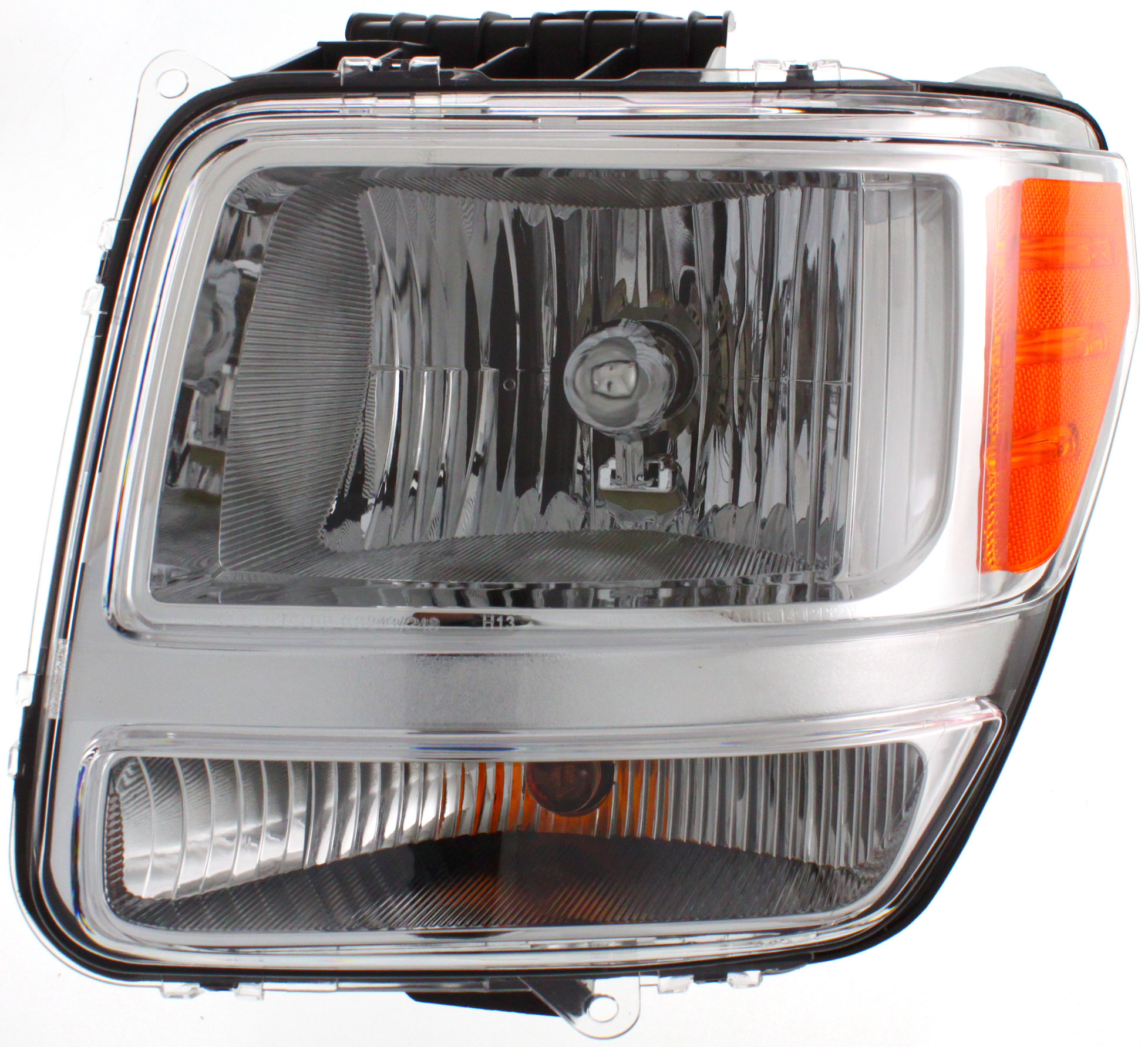 AM NITRO 07-11 HEAD LAMP LH Lens and Housing Halogen w o H Light Leveling 11-11 SKU D100150 Partslink CH2502177 OEM 55157225AD