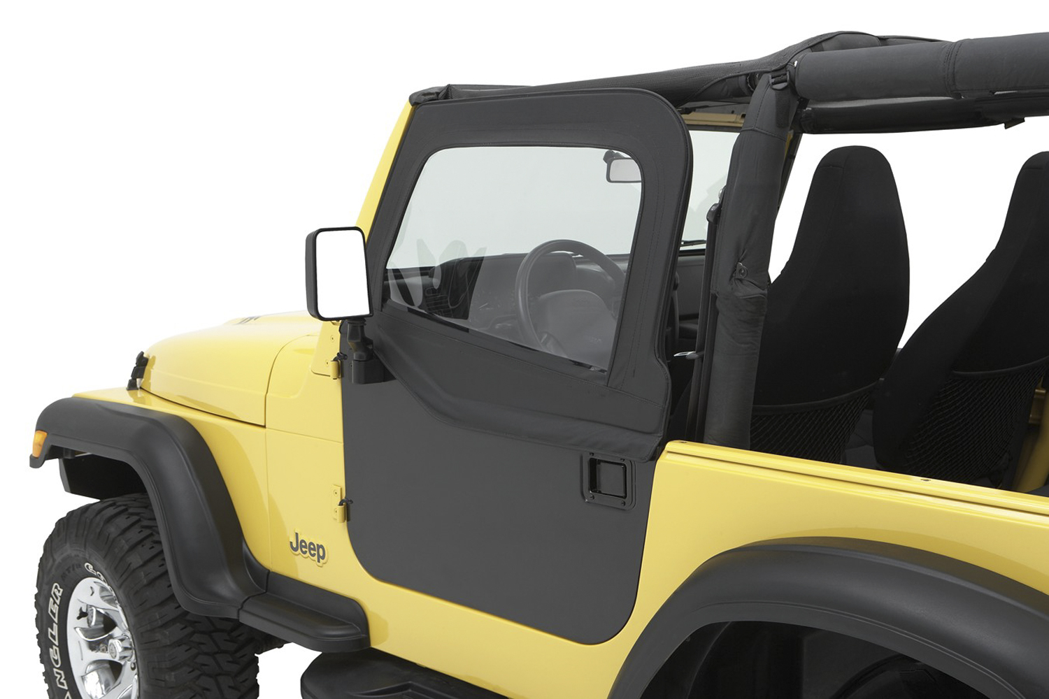 AM BESTOP HIGHROCK 4X4 ELEMENT SOFT DOOR ENCLOSURE KIT BLACK DENIM SKU D345179515