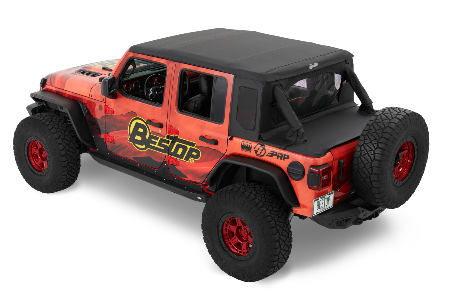 AM Trektop Halftop Kit 18-21 Wrangler JL 4 Door Black Diamond SKU D348010035