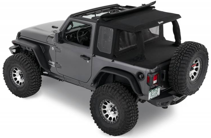 AM Halftop Conversion Kit 18-21 Wrangler JL 2 Door Black Twill SKU D3480101-17